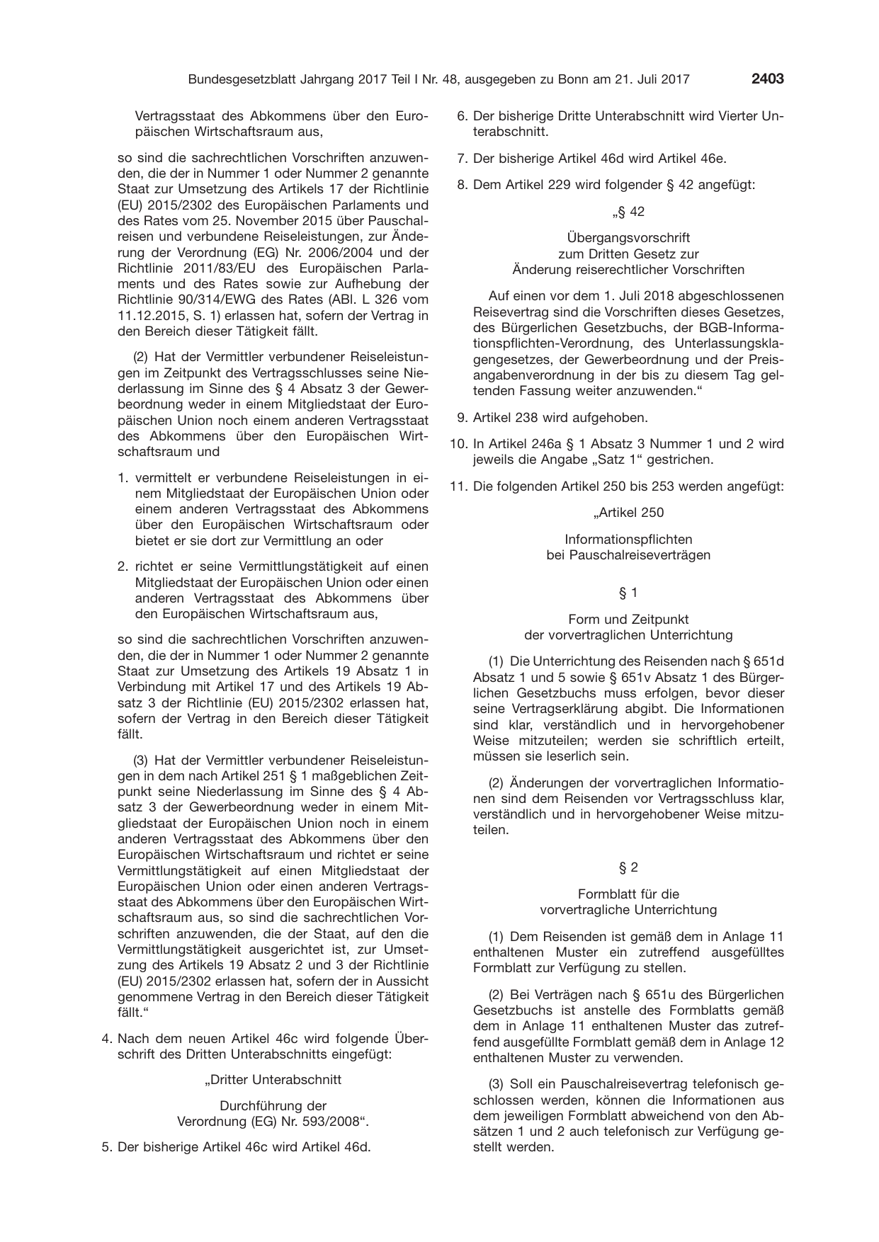 BGBl. 2017, Seite 2403 — Originalseite als Abbildung