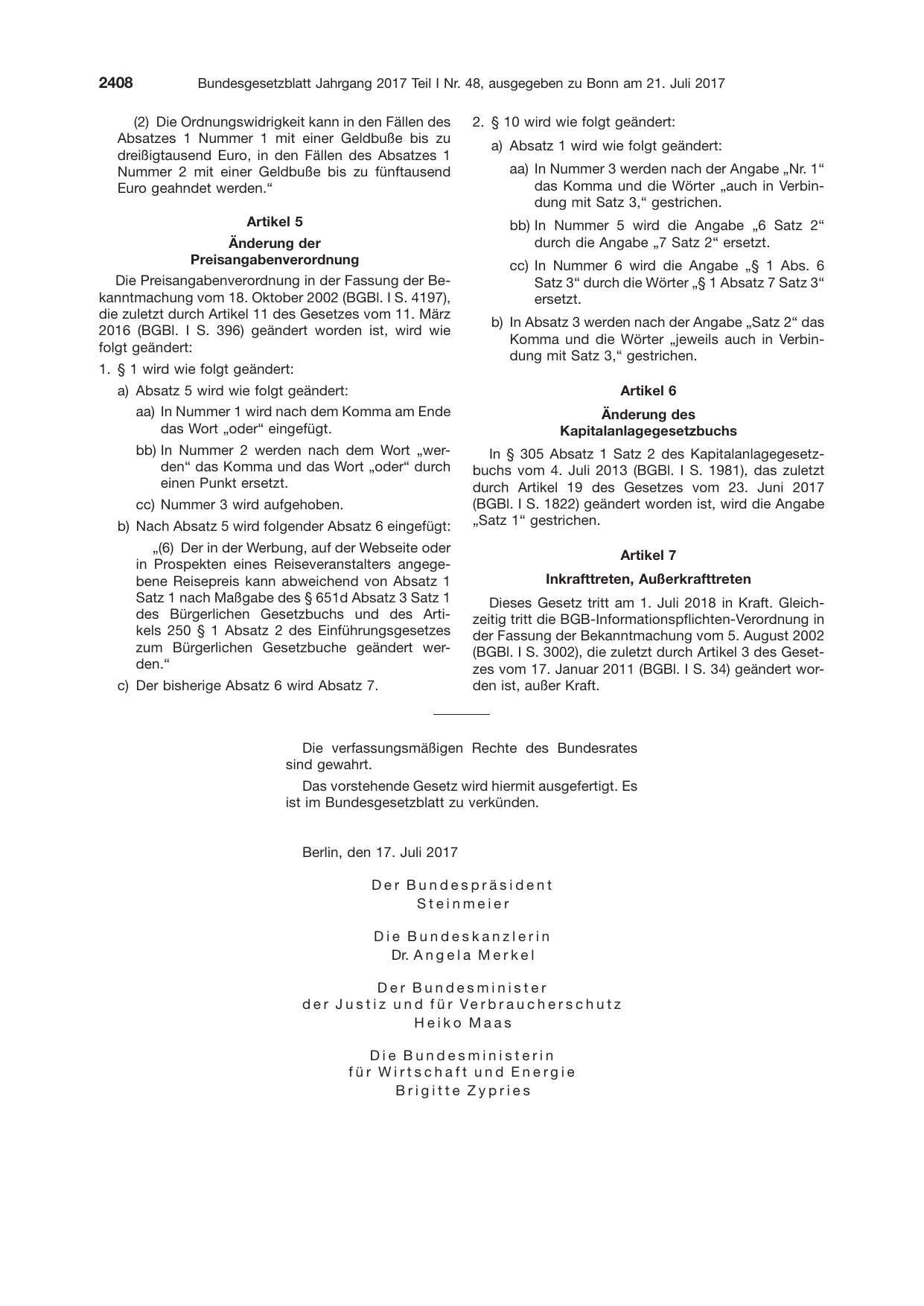 BGBl. 2017, Seite 2408 — Originalseite als Abbildung