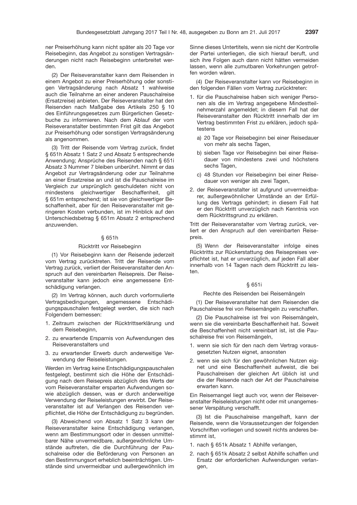 BGBl. 2017, Seite 2397 — Originalseite als Abbildung