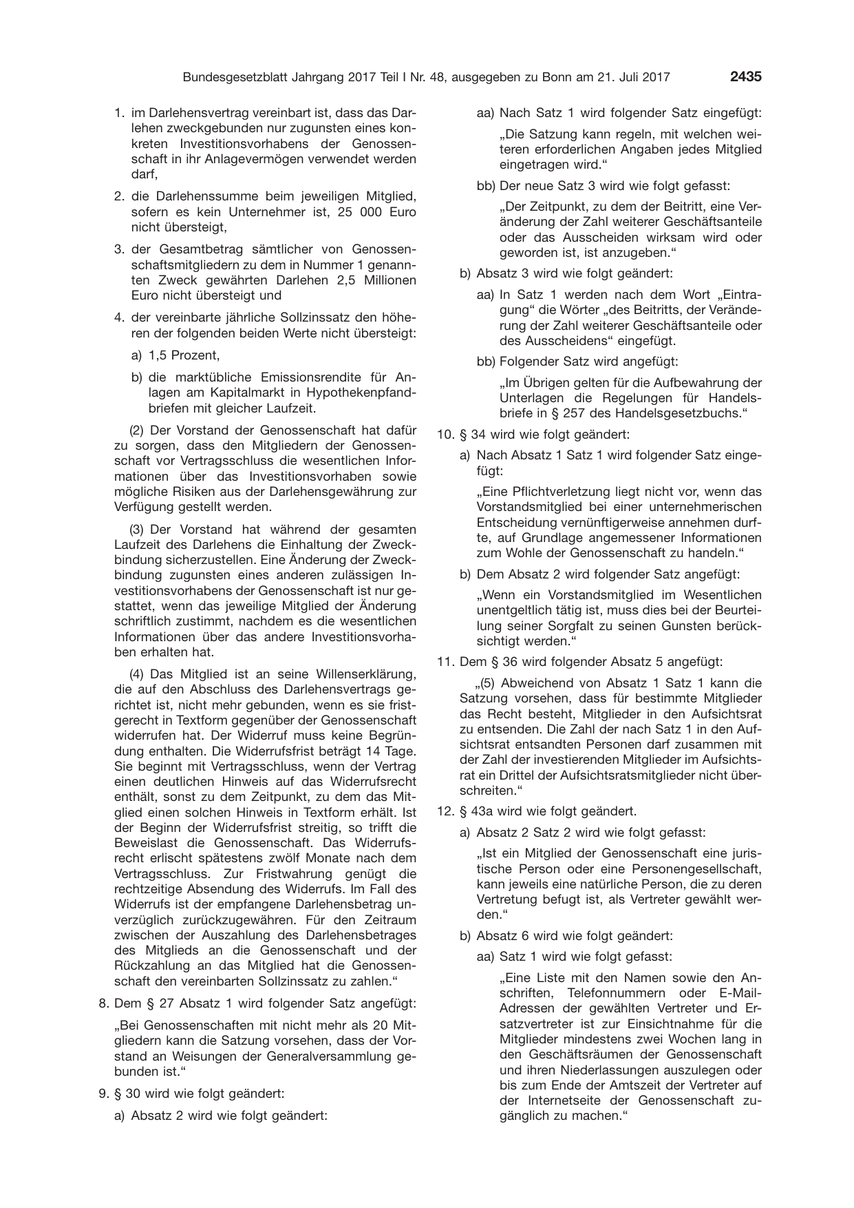 BGBl. 2017, Seite 2435 — Originalseite als Abbildung