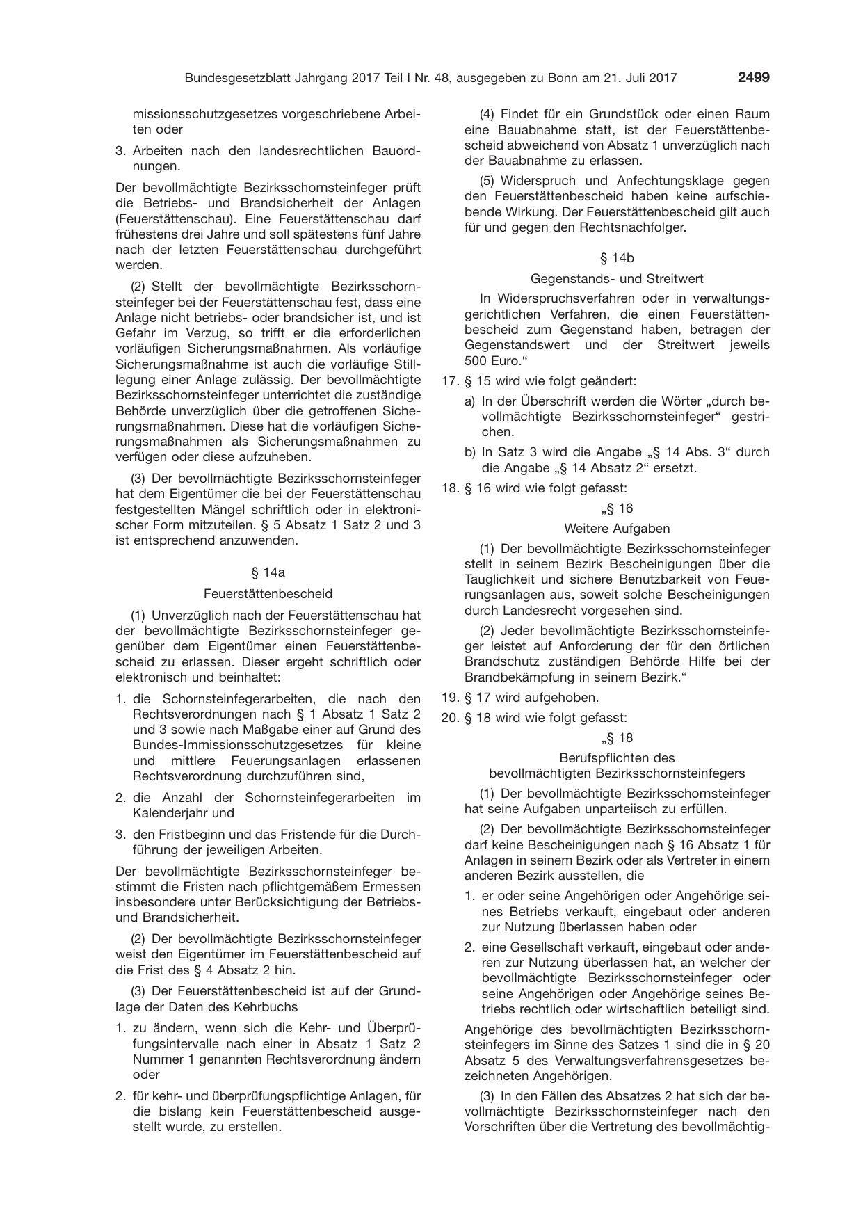 BGBl. 2017, Seite 2499 — Originalseite als Abbildung