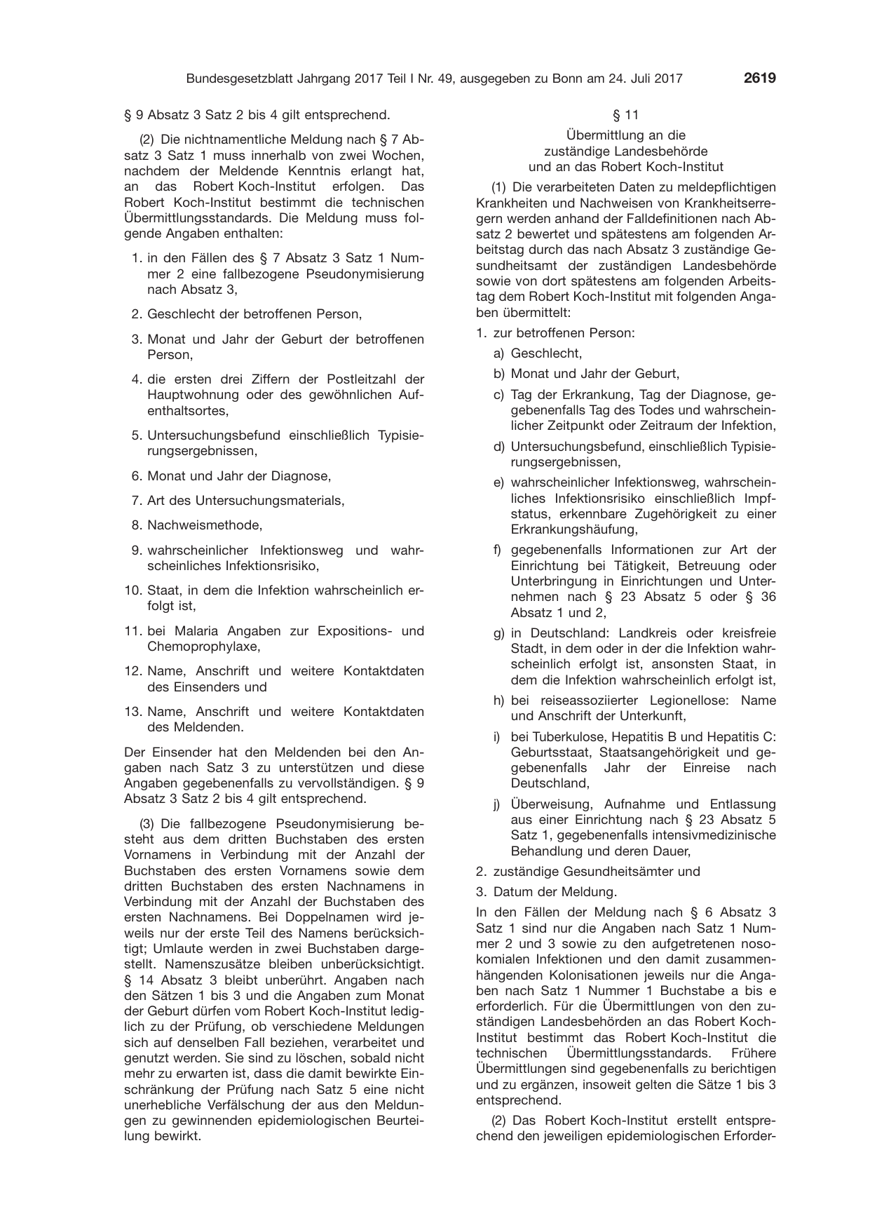 BGBl. 2017, Seite 2619 — Originalseite als Abbildung