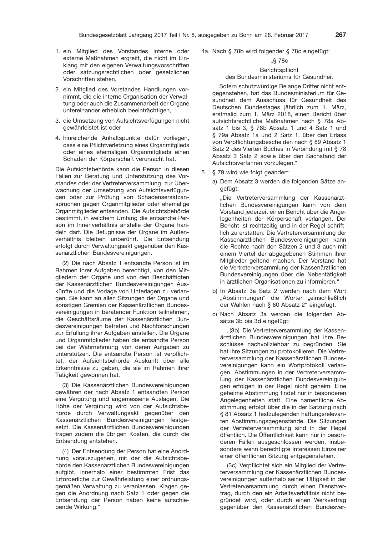 BGBl. 2017, Seite 267 — Originalseite als Abbildung