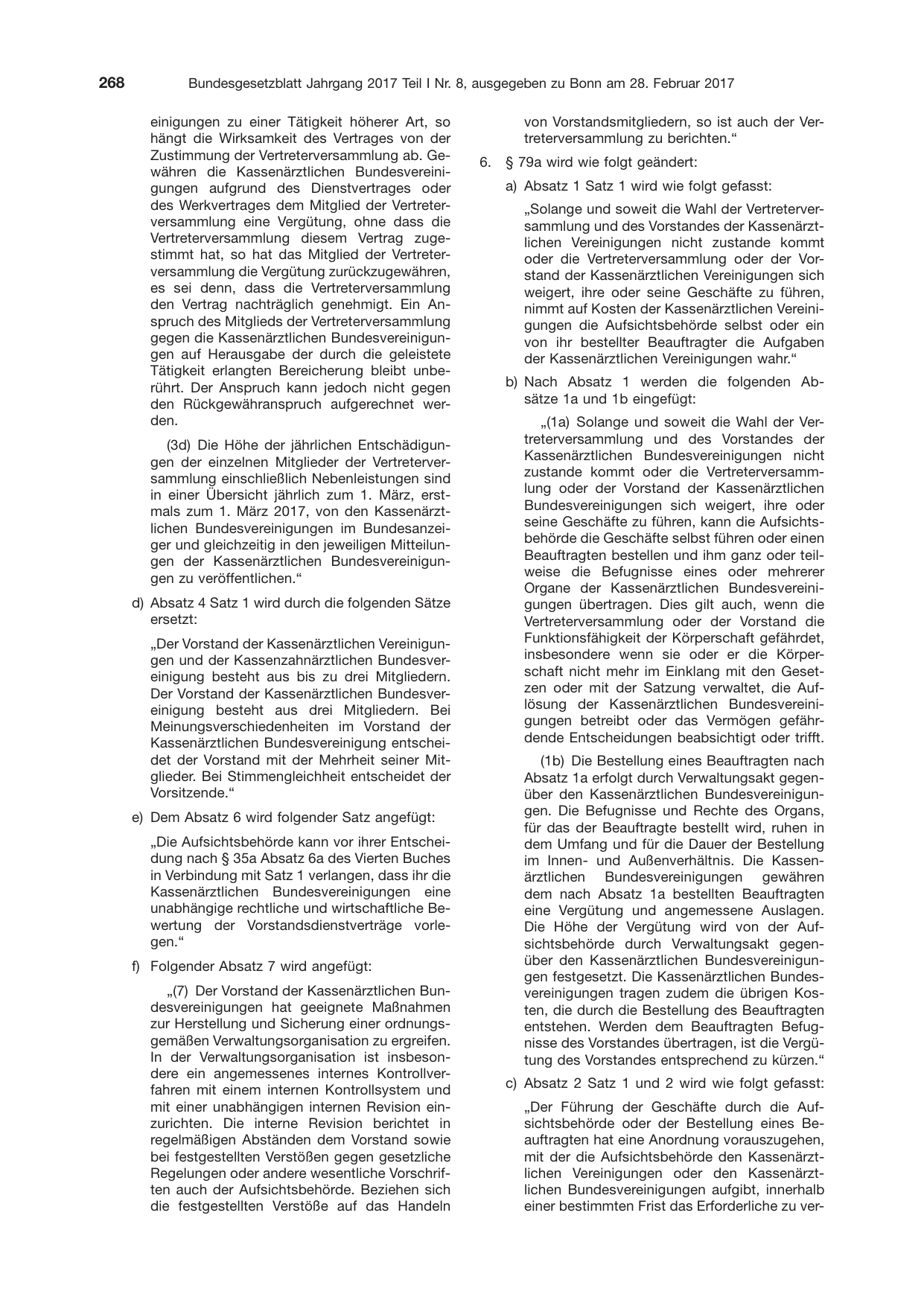BGBl. 2017, Seite 268 — Originalseite als Abbildung
