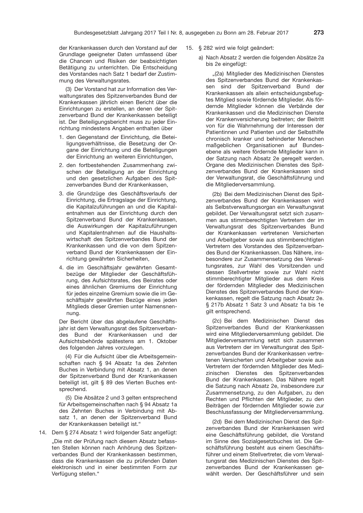 BGBl. 2017, Seite 273 — Originalseite als Abbildung