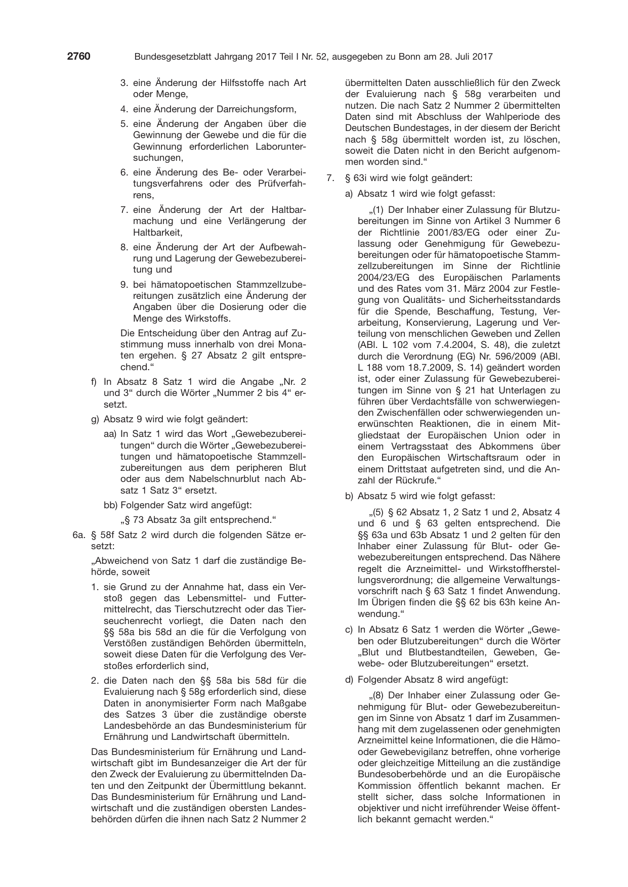 BGBl. 2017, Seite 2760 — Originalseite als Abbildung