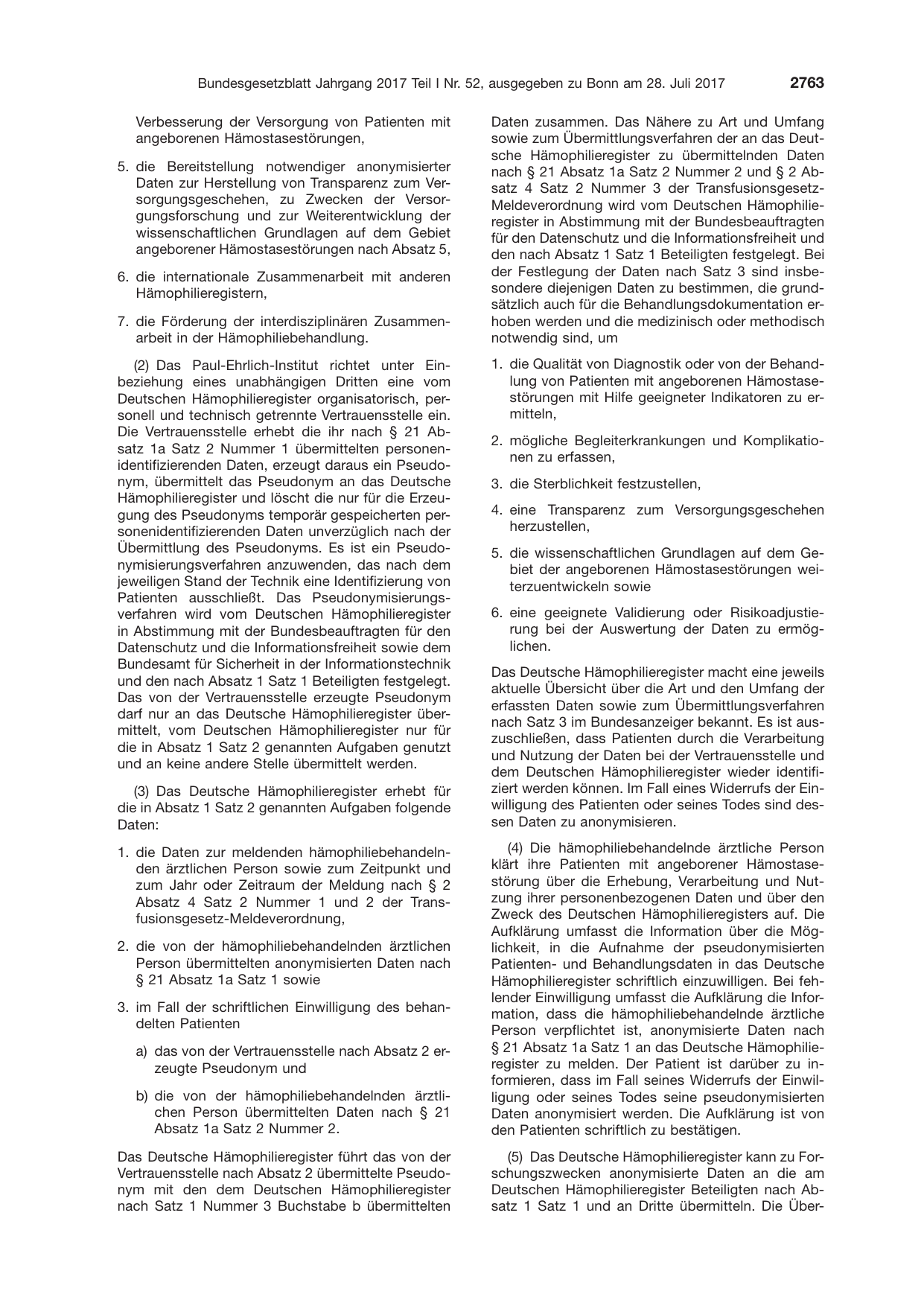 BGBl. 2017, Seite 2763 — Originalseite als Abbildung