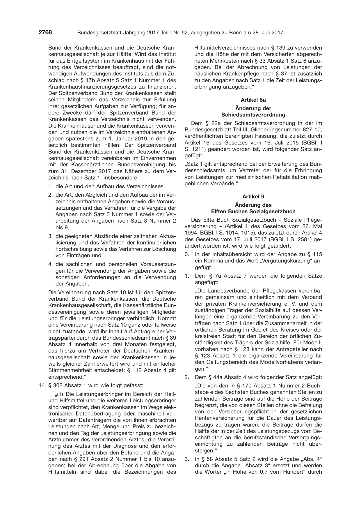 BGBl. 2017, Seite 2768 — Originalseite als Abbildung