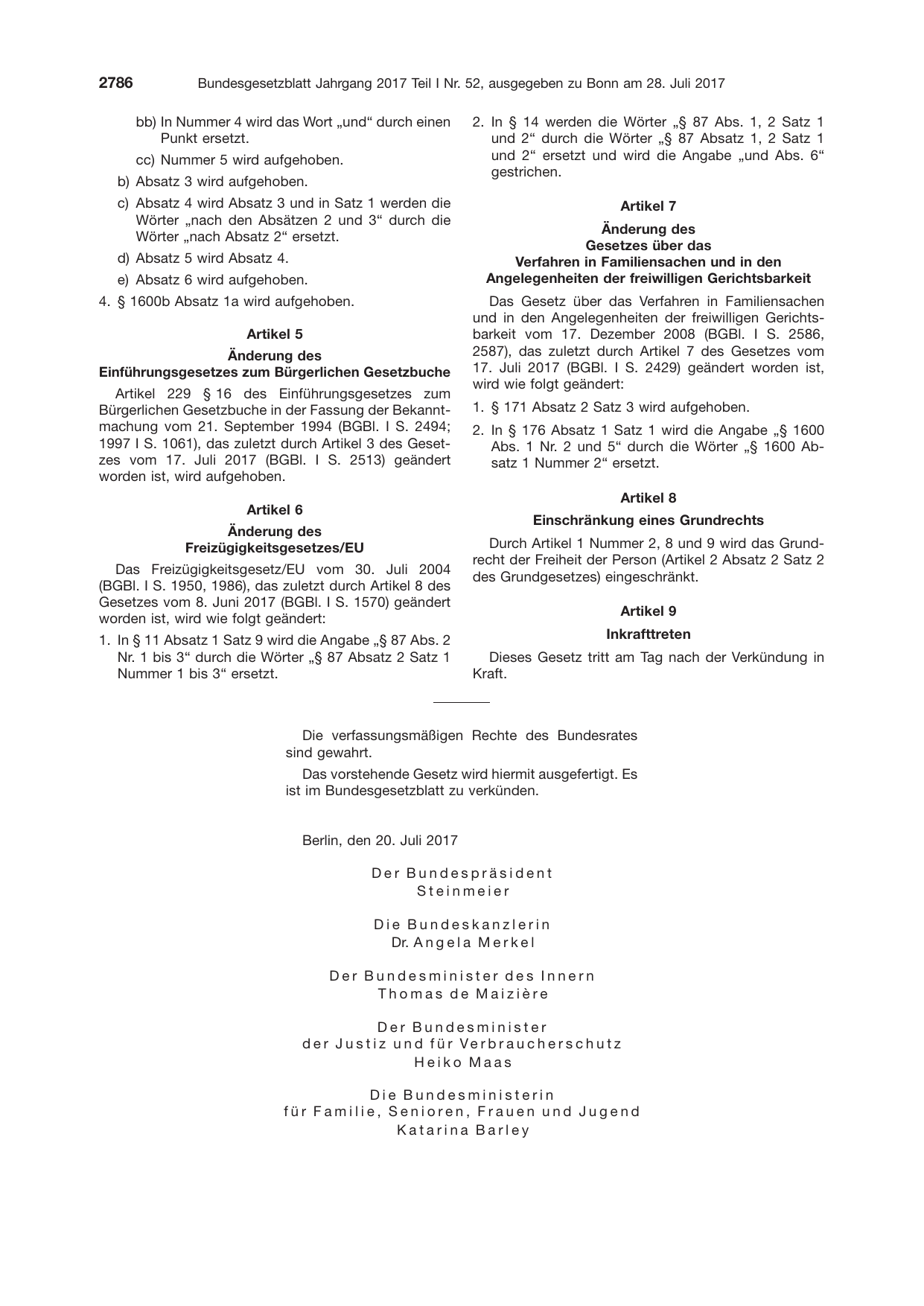 BGBl. 2017, Seite 2786 — Originalseite als Abbildung