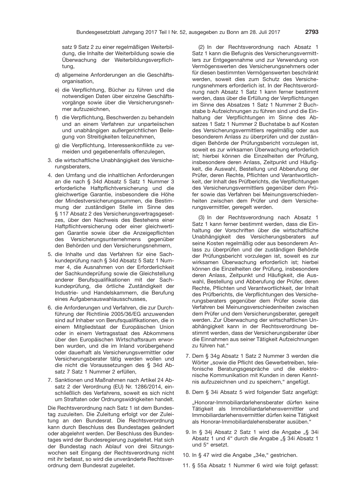 BGBl. 2017, Seite 2793 — Originalseite als Abbildung
