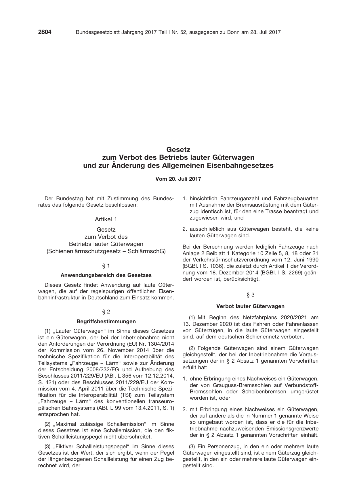 BGBl. 2017, Seite 2804 — Originalseite als Abbildung
