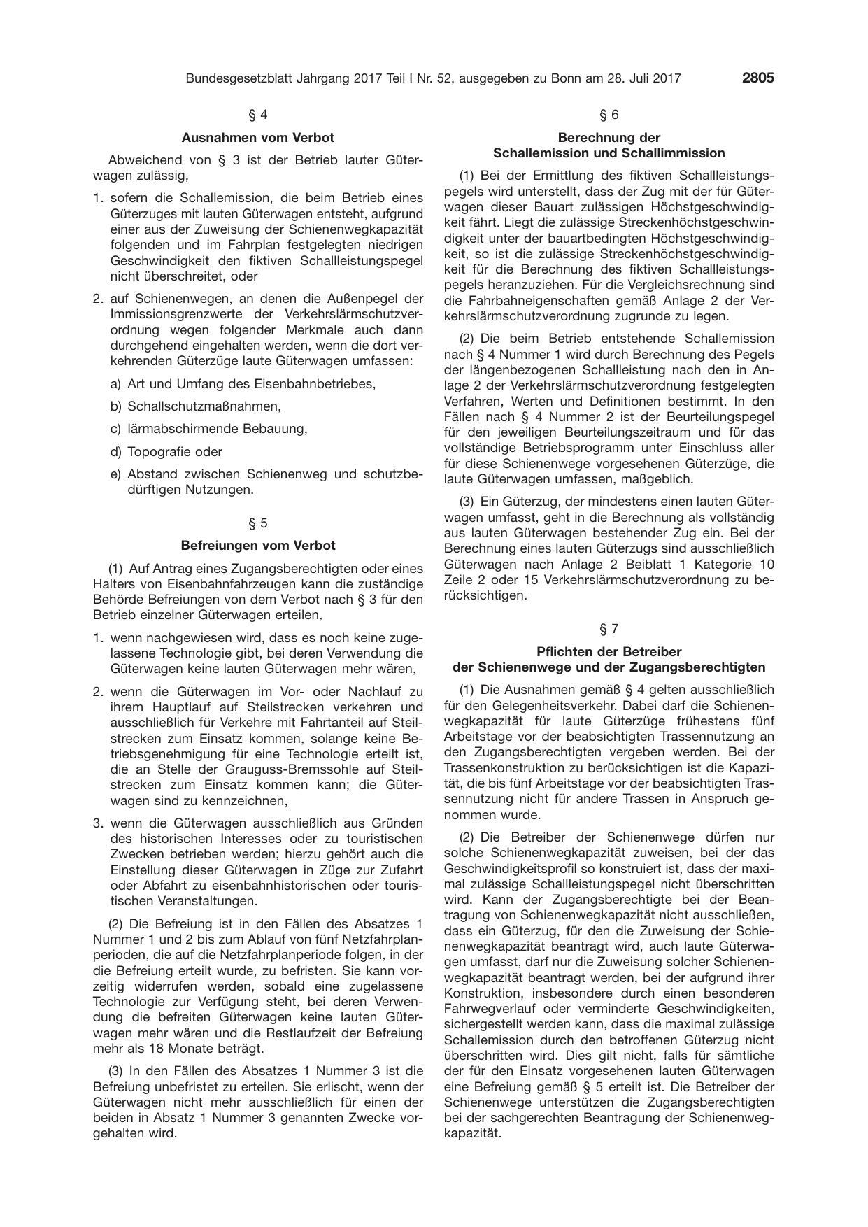 BGBl. 2017, Seite 2805 — Originalseite als Abbildung
