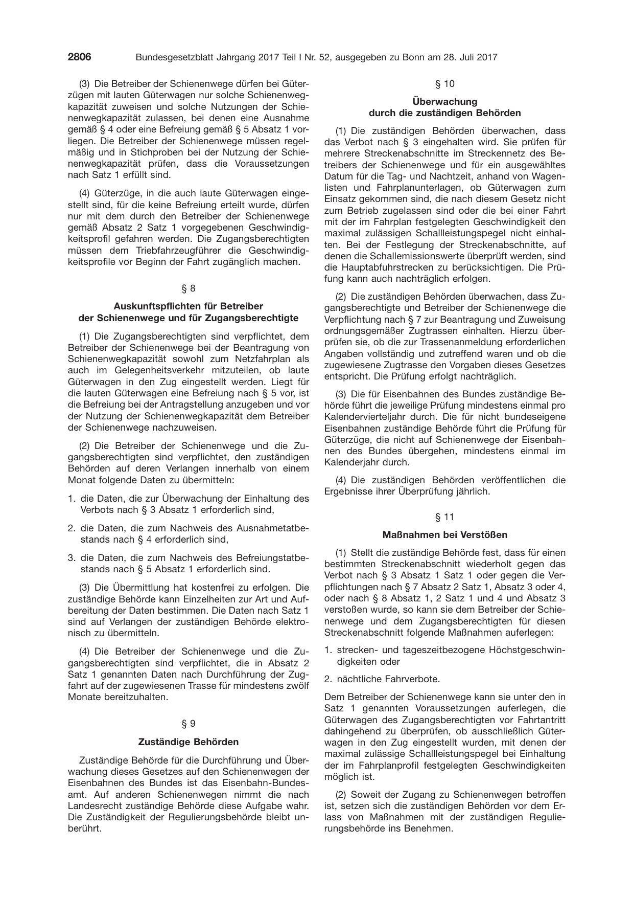 BGBl. 2017, Seite 2806 — Originalseite als Abbildung