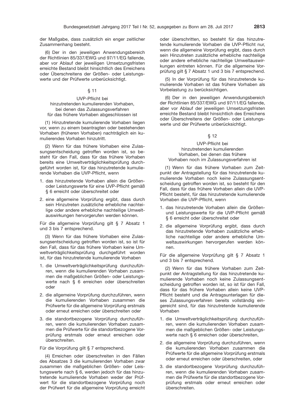BGBl. 2017, Seite 2813 — Originalseite als Abbildung