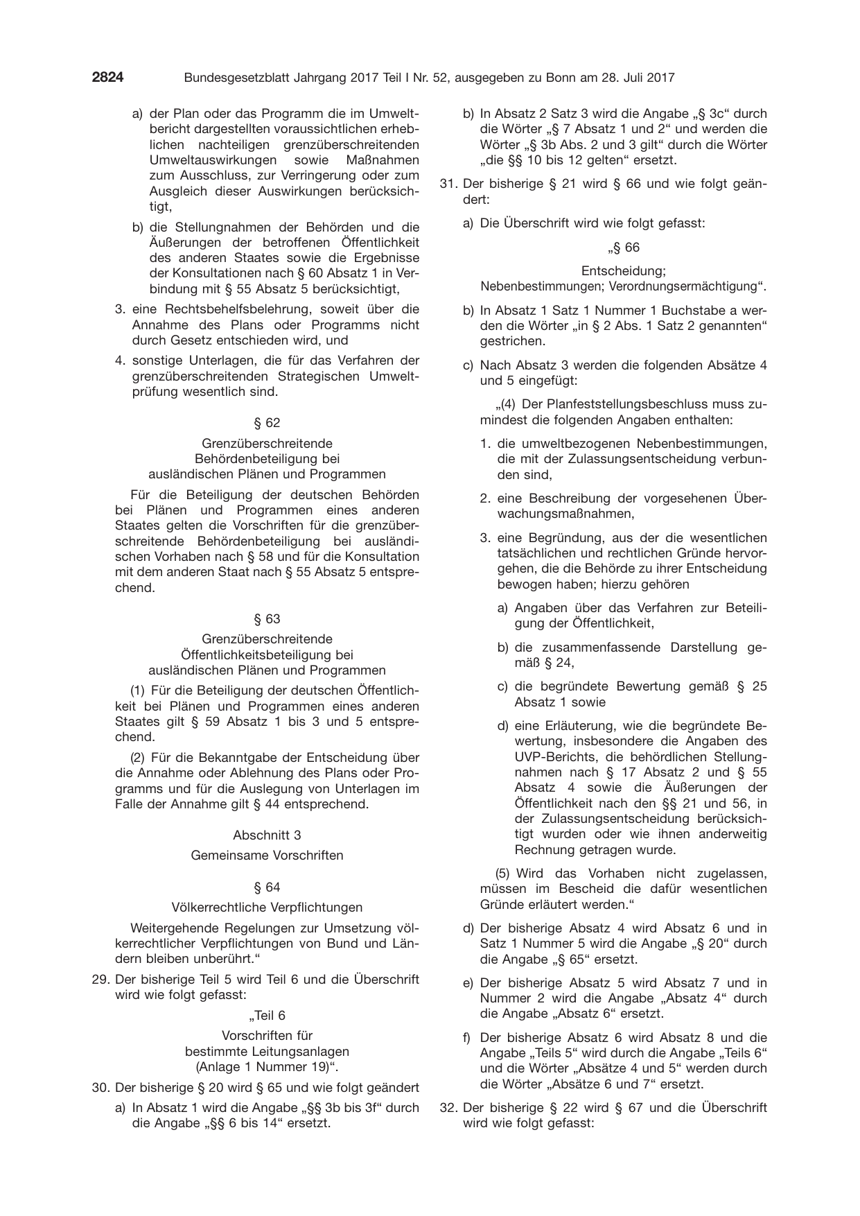 BGBl. 2017, Seite 2824 — Originalseite als Abbildung