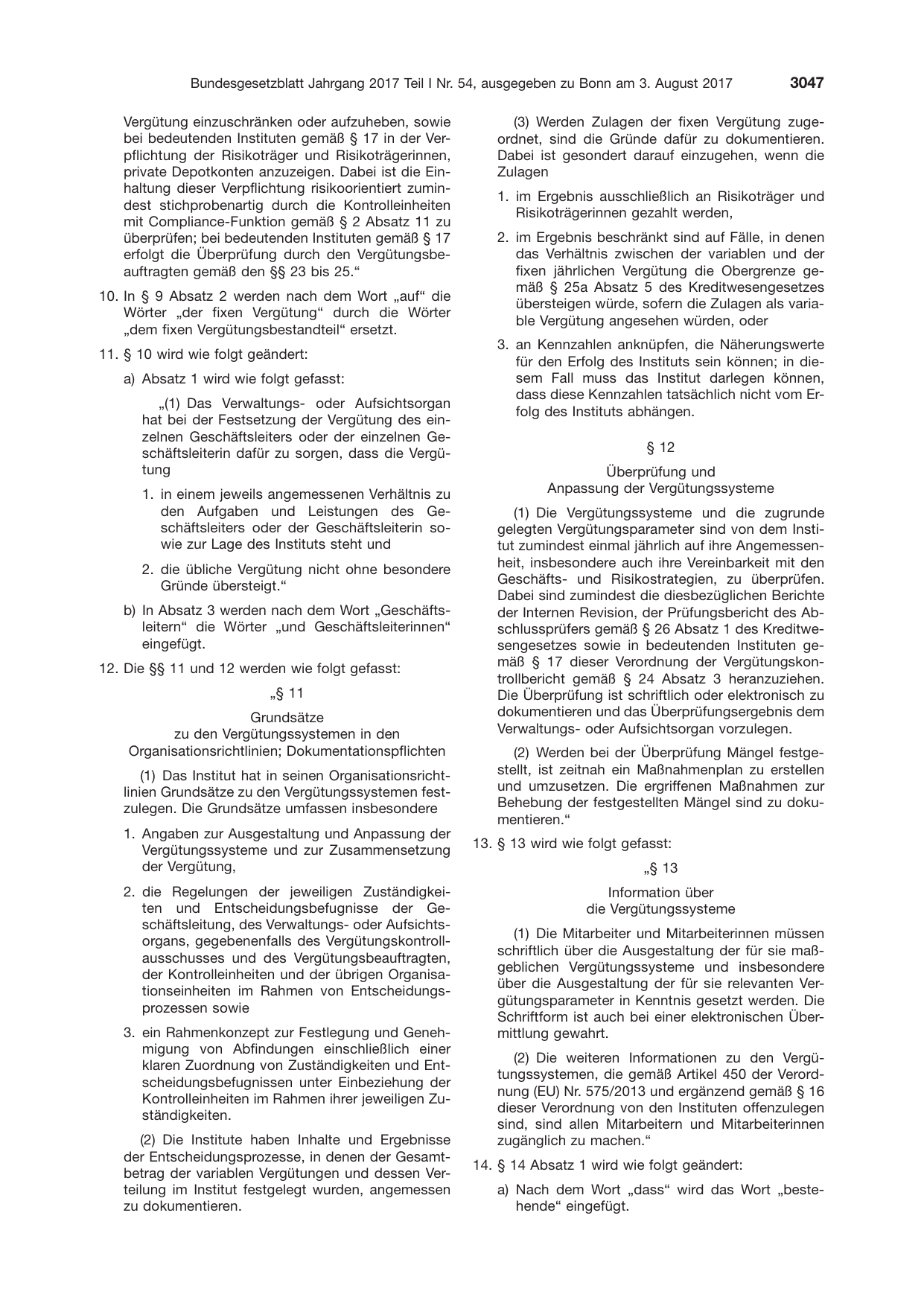 BGBl. 2017, Seite 3047 — Originalseite als Abbildung