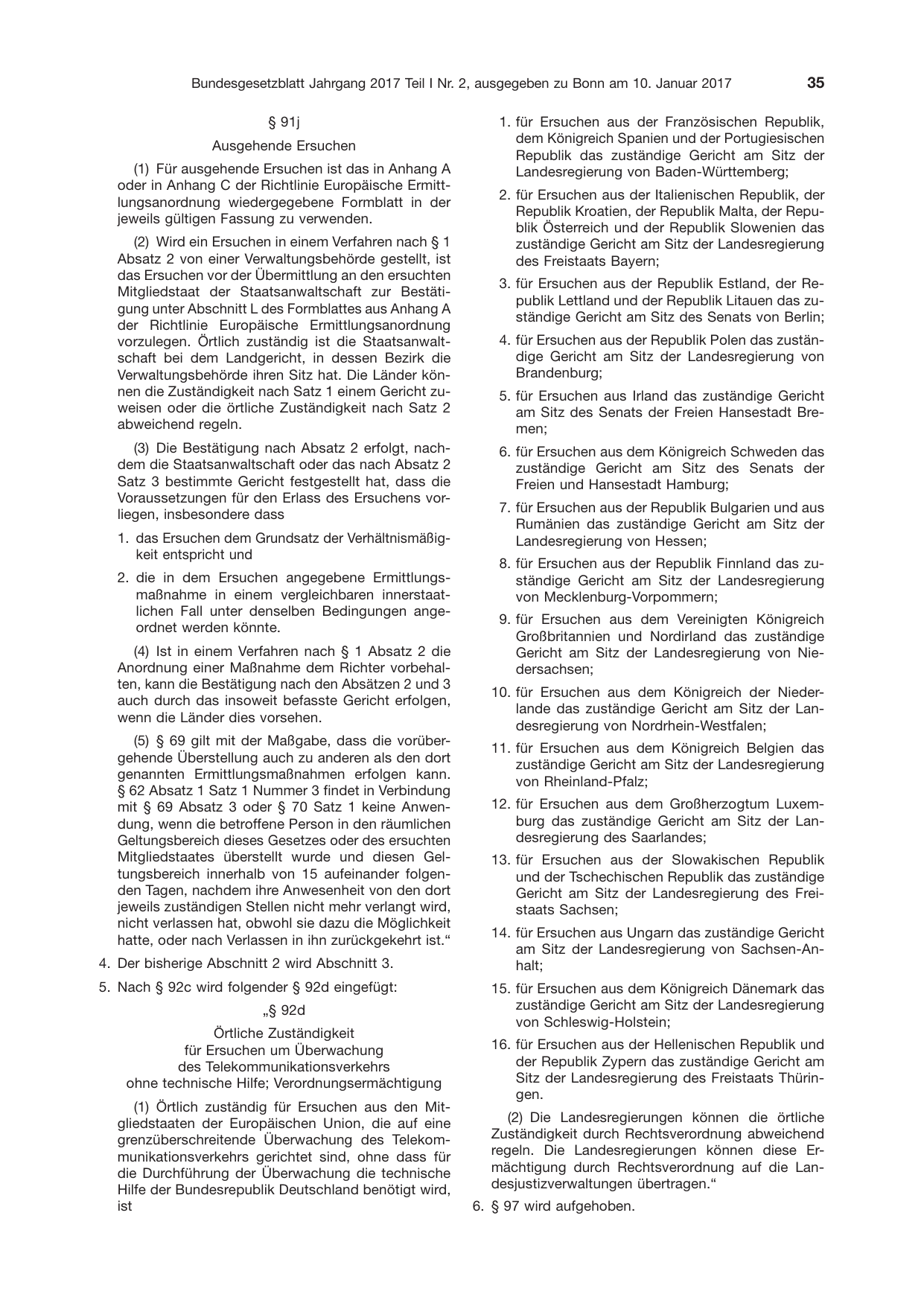 BGBl. 2017, Seite 35 — Originalseite als Abbildung