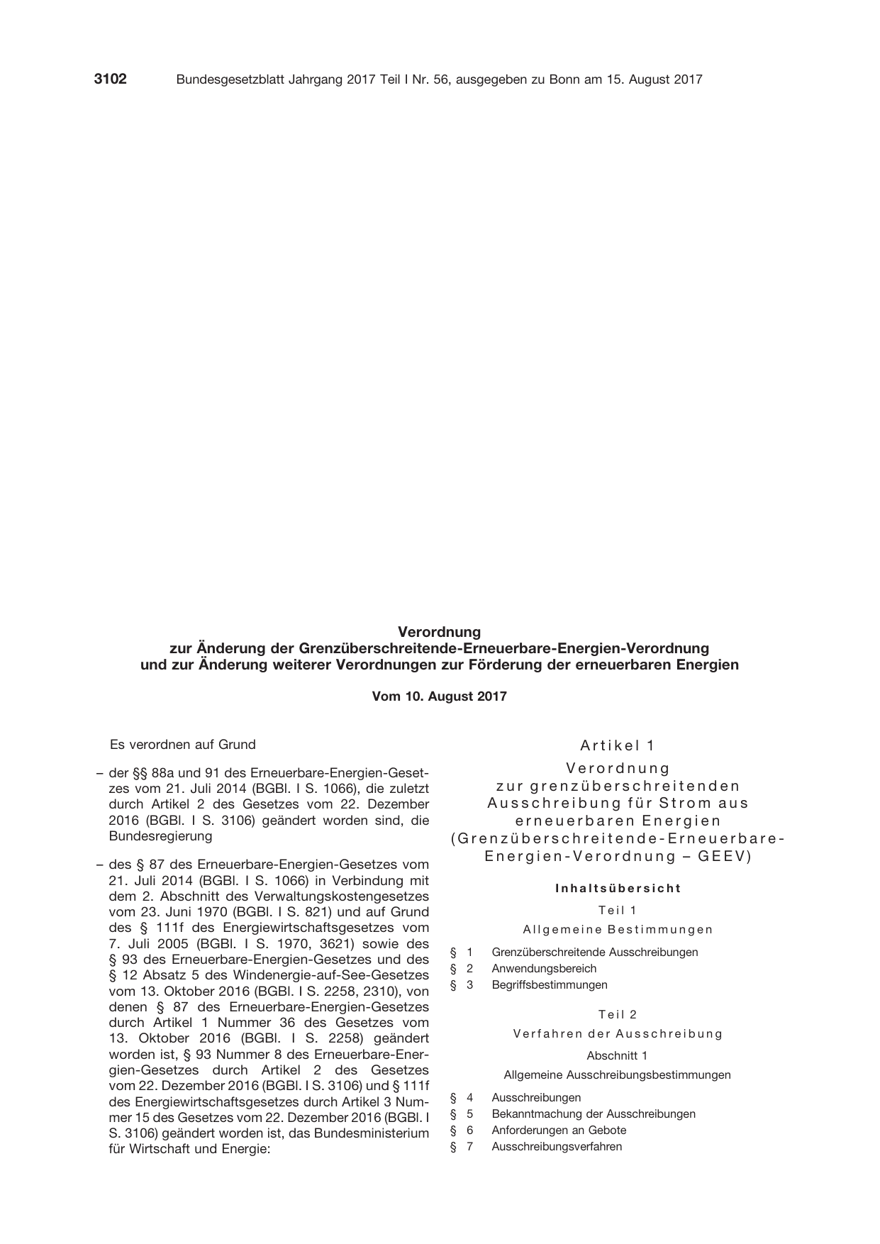 BGBl. 2017, Seite 3102 — Originalseite als Abbildung