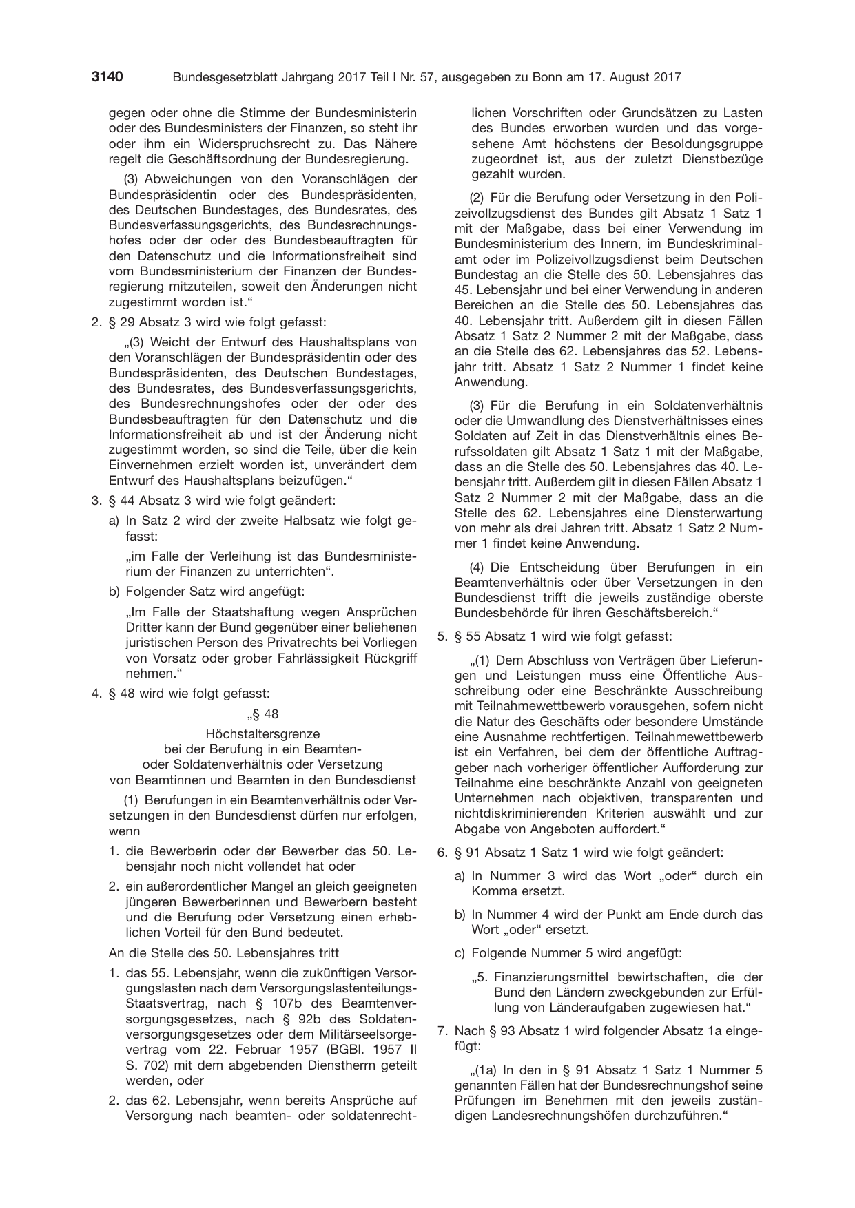 BGBl. 2017, Seite 3140 — Originalseite als Abbildung