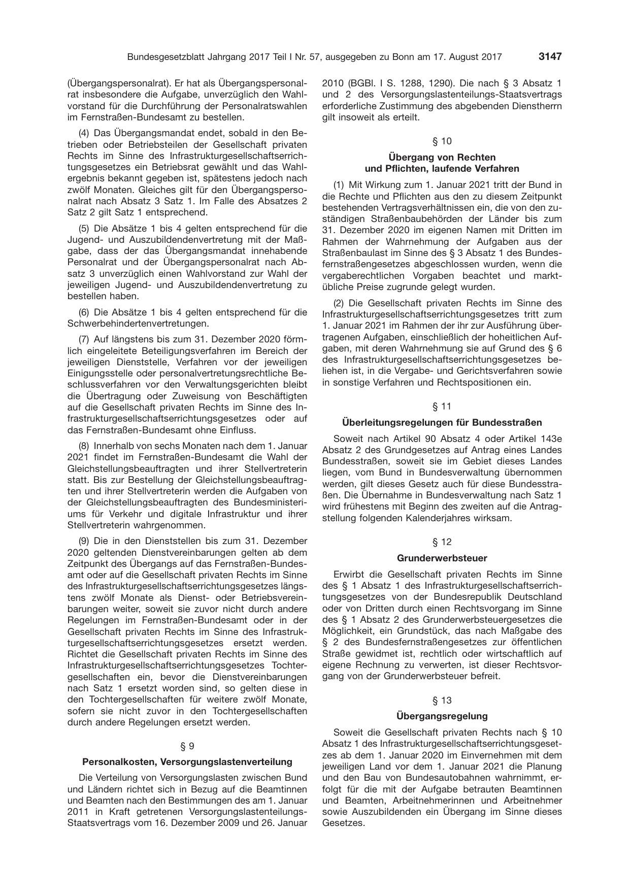 BGBl. 2017, Seite 3147 — Originalseite als Abbildung