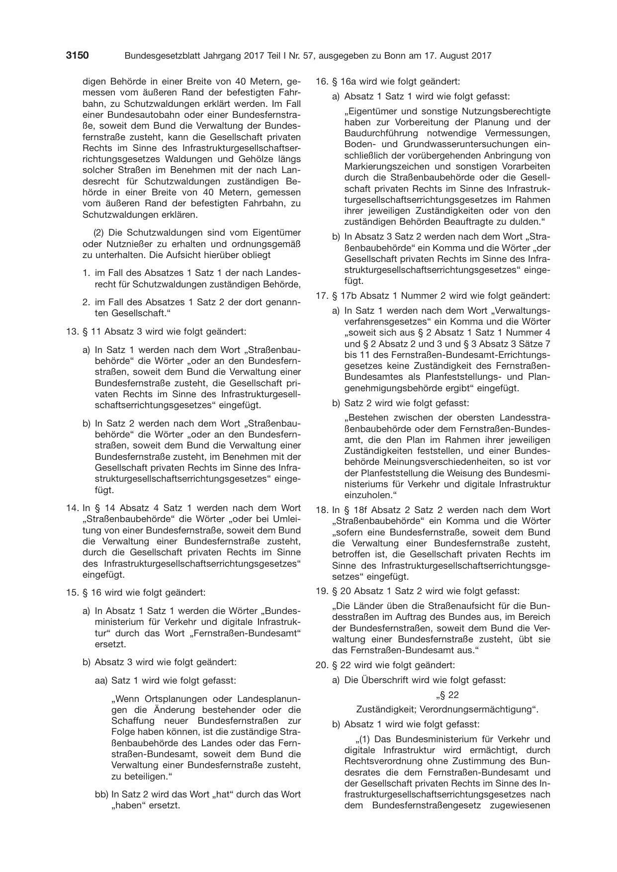 BGBl. 2017, Seite 3150 — Originalseite als Abbildung