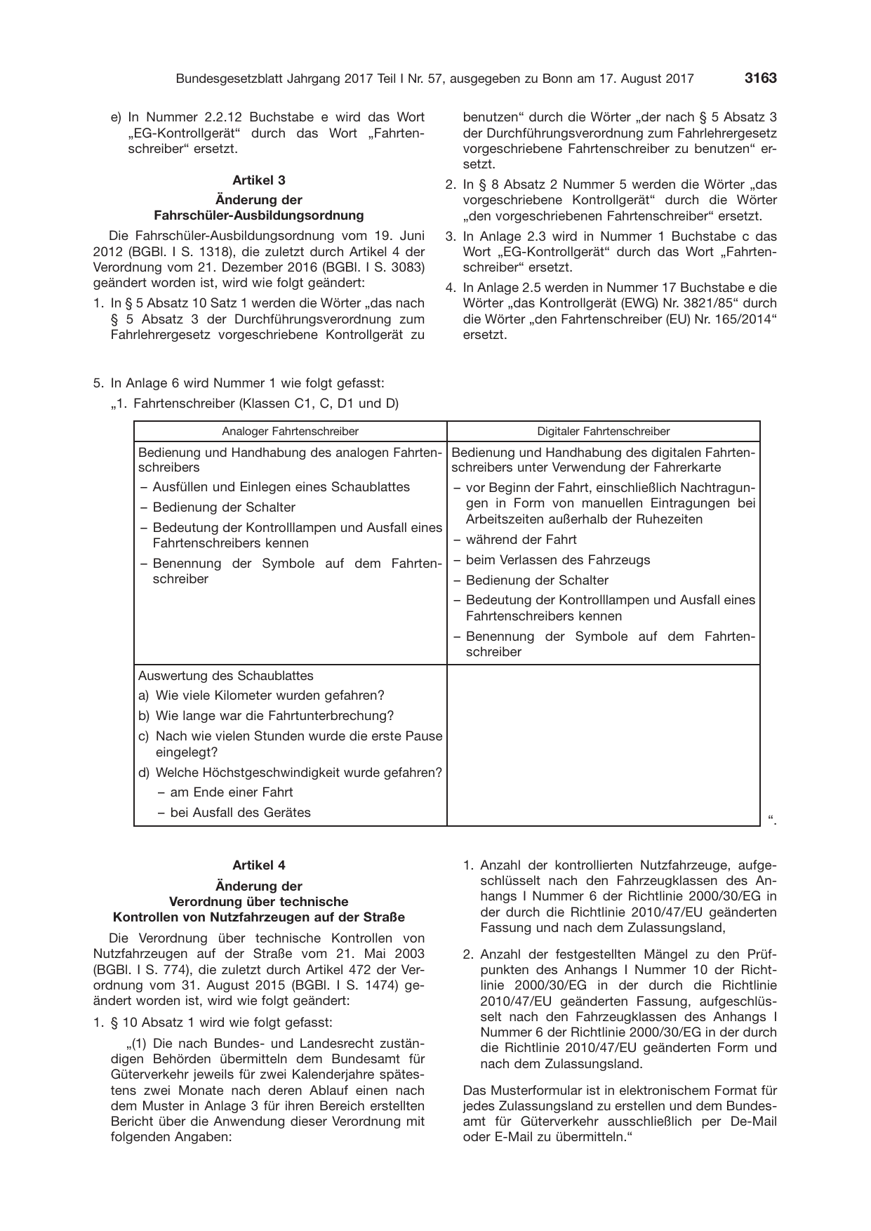 BGBl. 2017, Seite 3163 — Originalseite als Abbildung