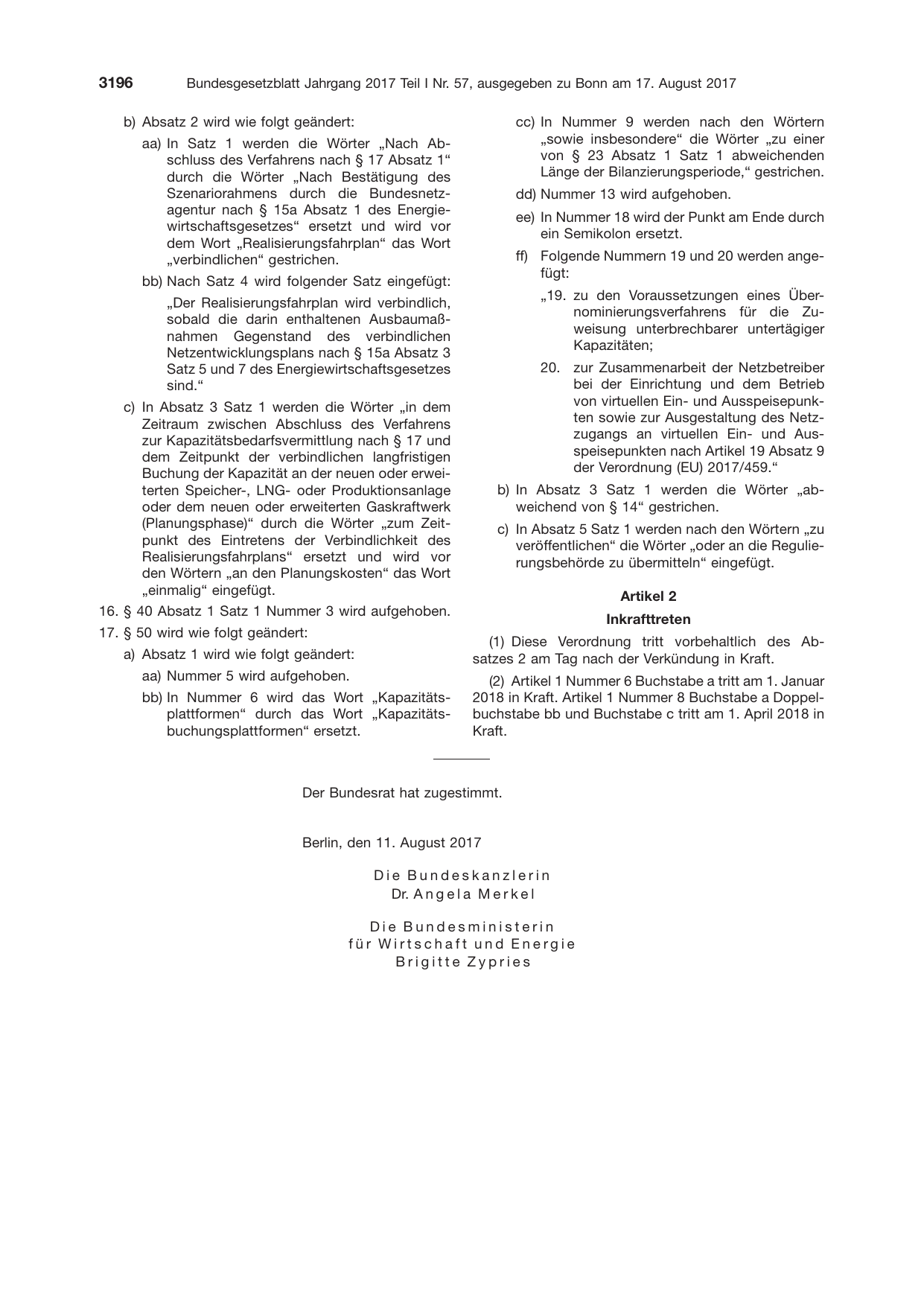 BGBl. 2017, Seite 3196 — Originalseite als Abbildung