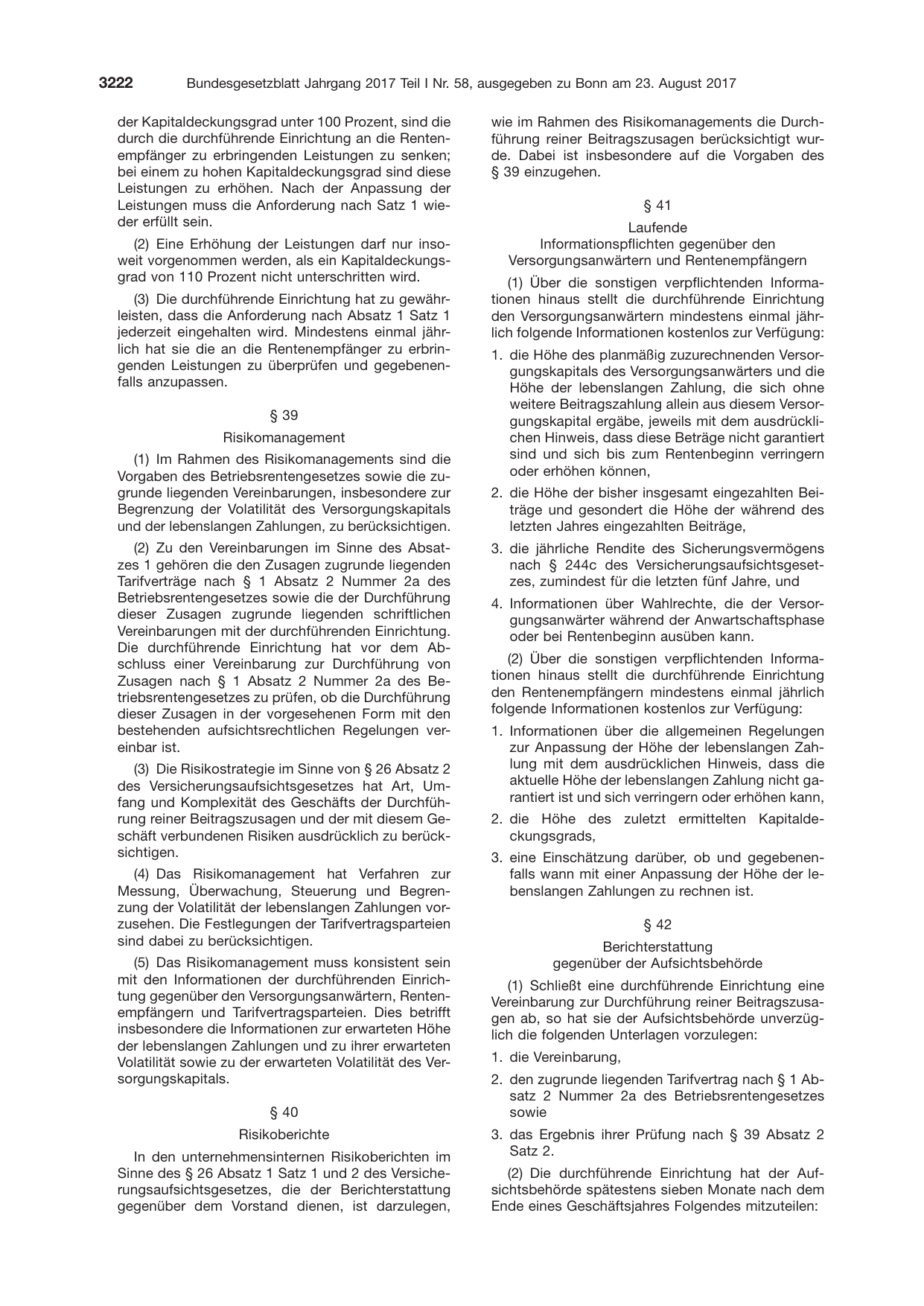 BGBl. 2017, Seite 3222 — Originalseite als Abbildung