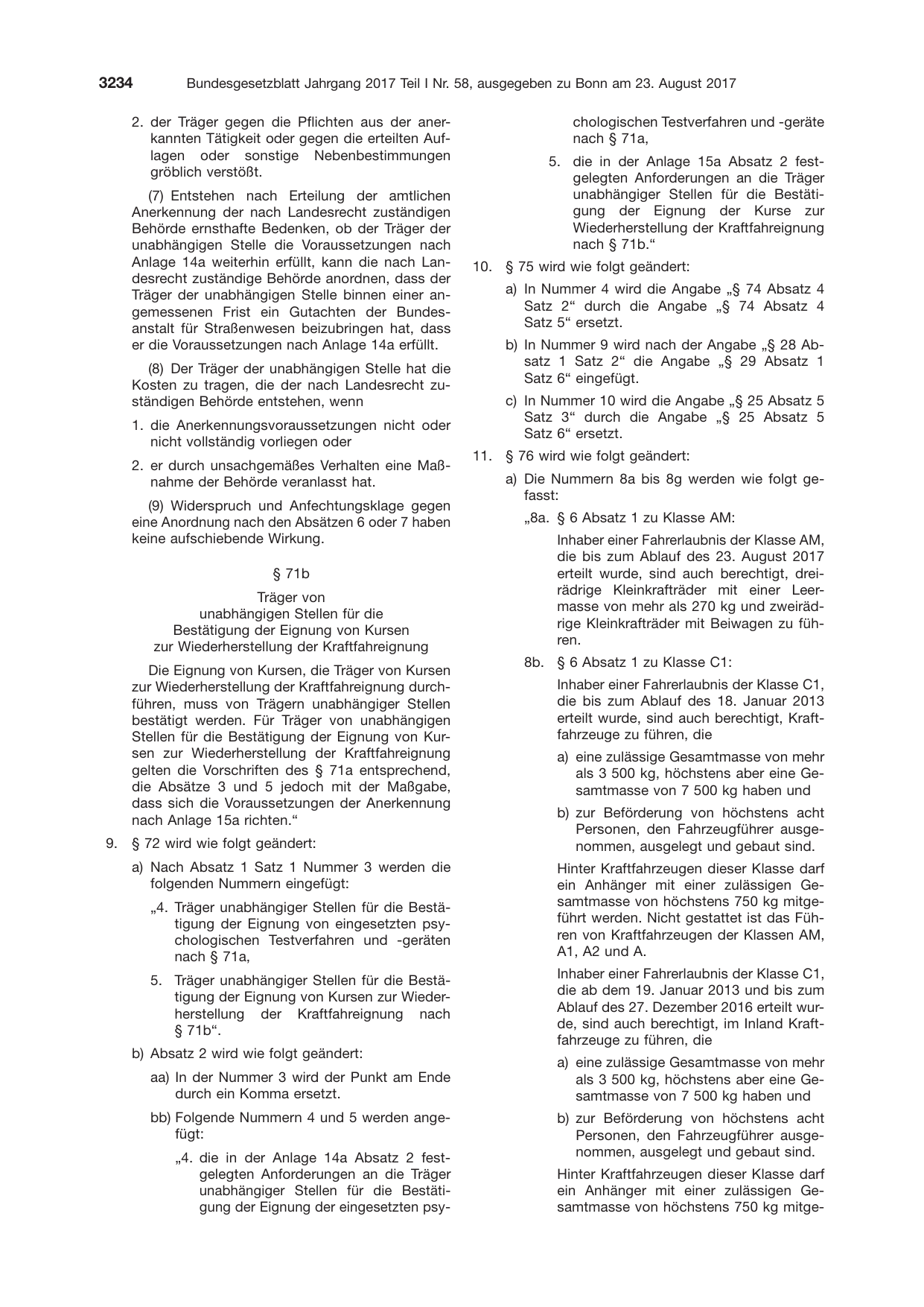 BGBl. 2017, Seite 3234 — Originalseite als Abbildung