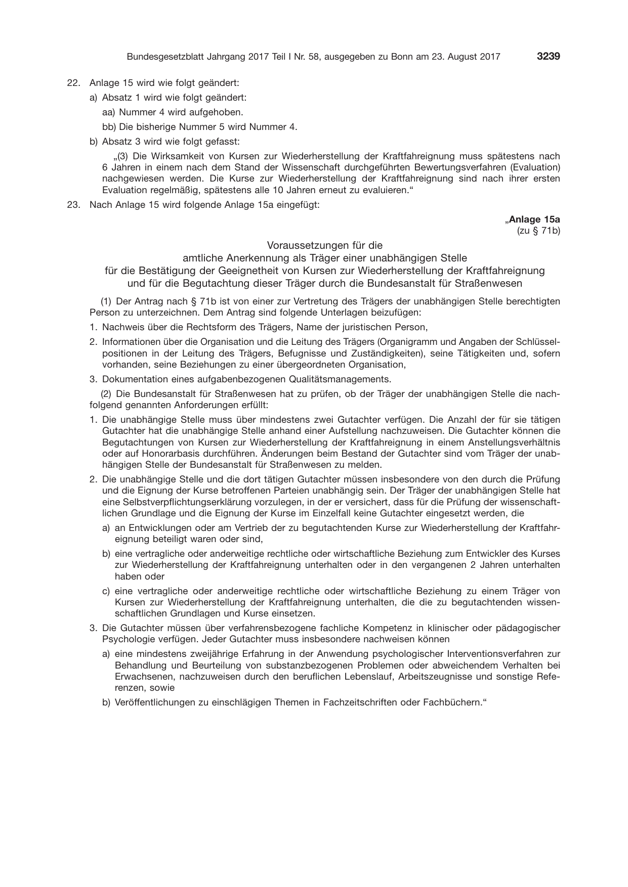 BGBl. 2017, Seite 3239 — Originalseite als Abbildung