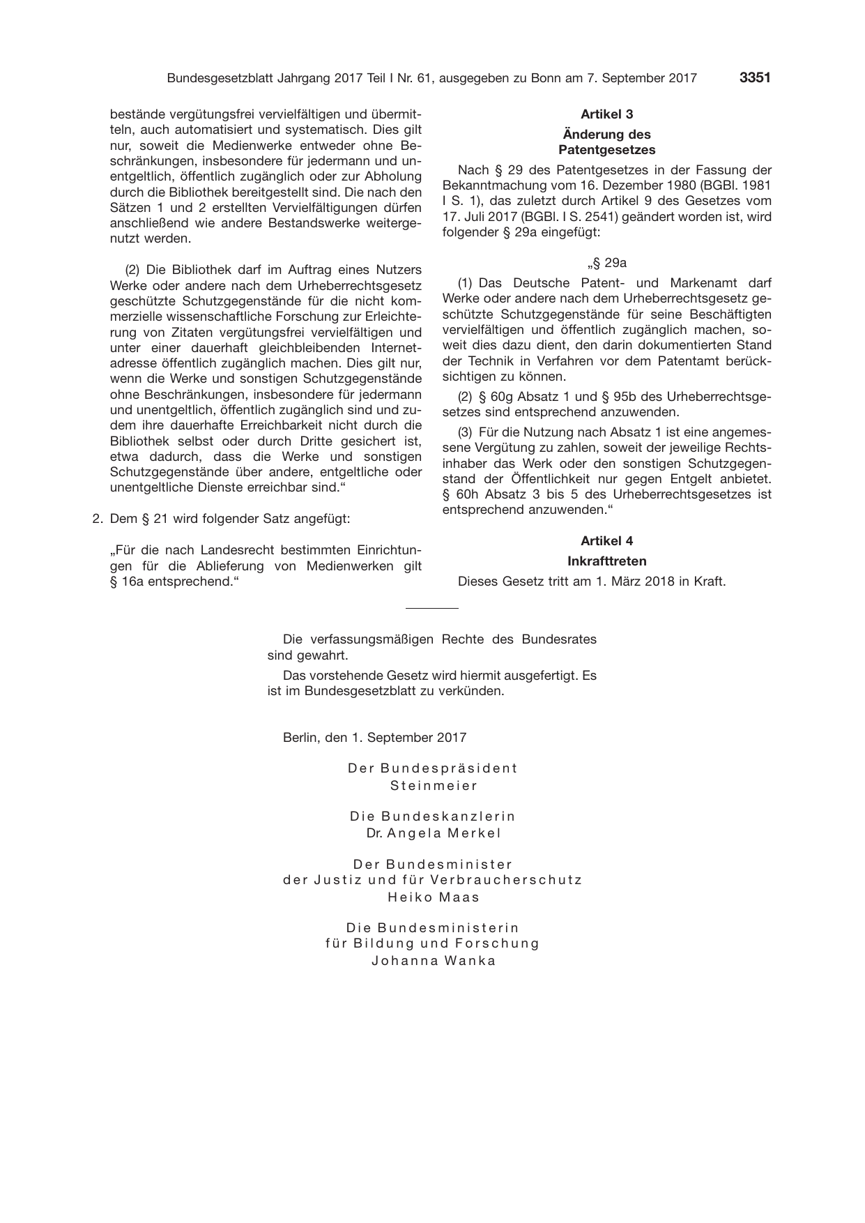 BGBl. 2017, Seite 3351 — Originalseite als Abbildung