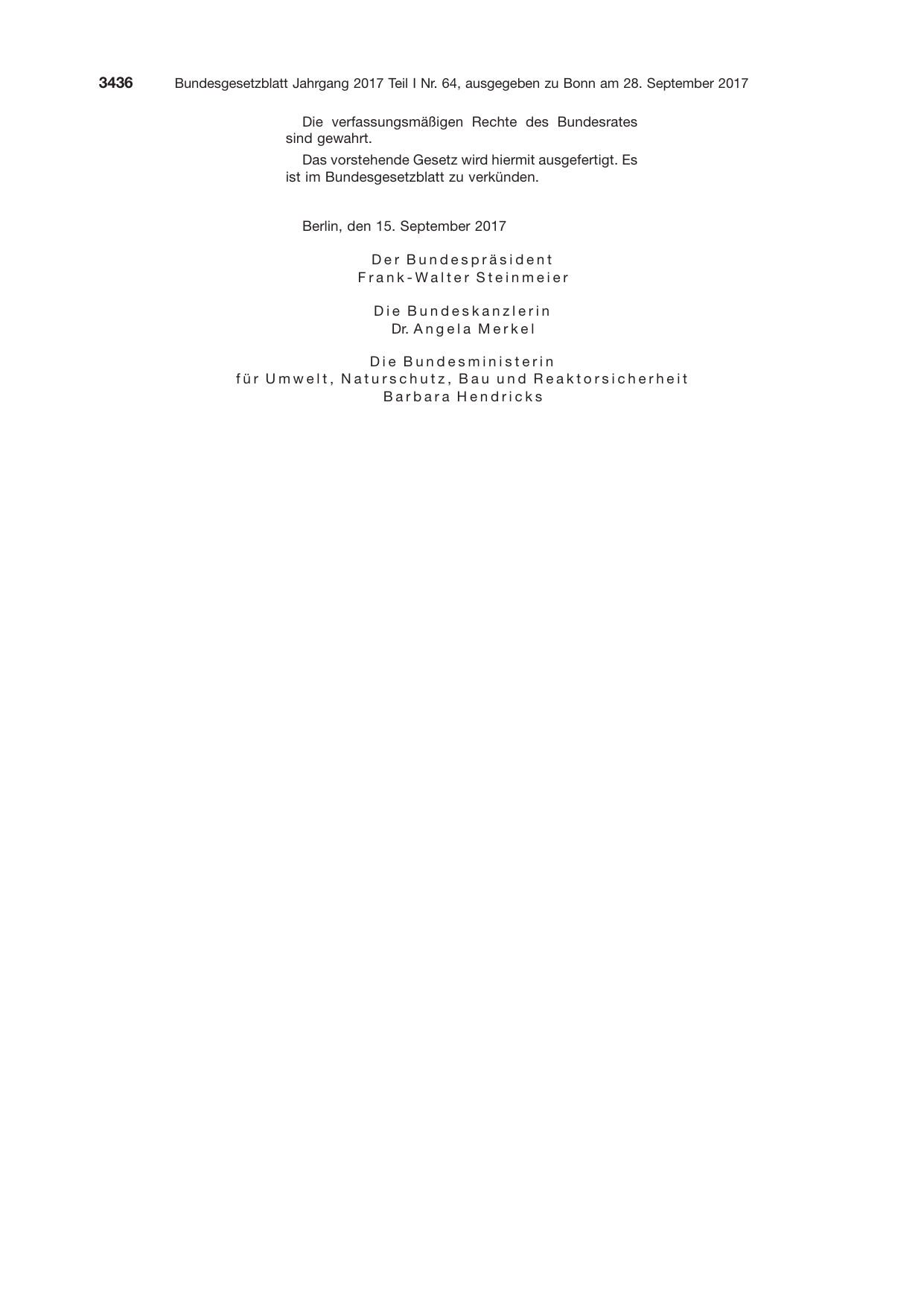 BGBl. 2017, Seite 3436 — Originalseite als Abbildung