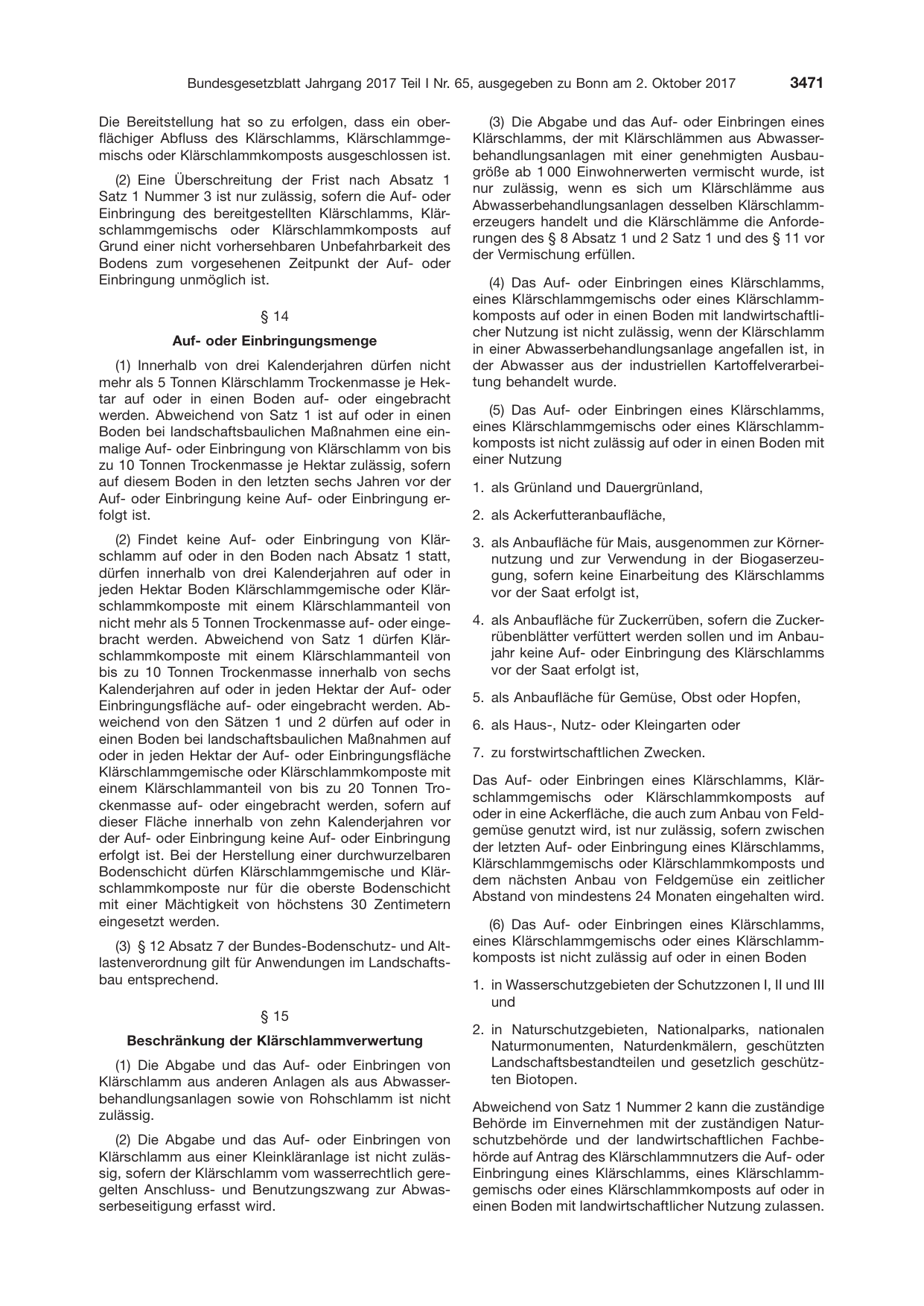 BGBl. 2017, Seite 3471 — Originalseite als Abbildung