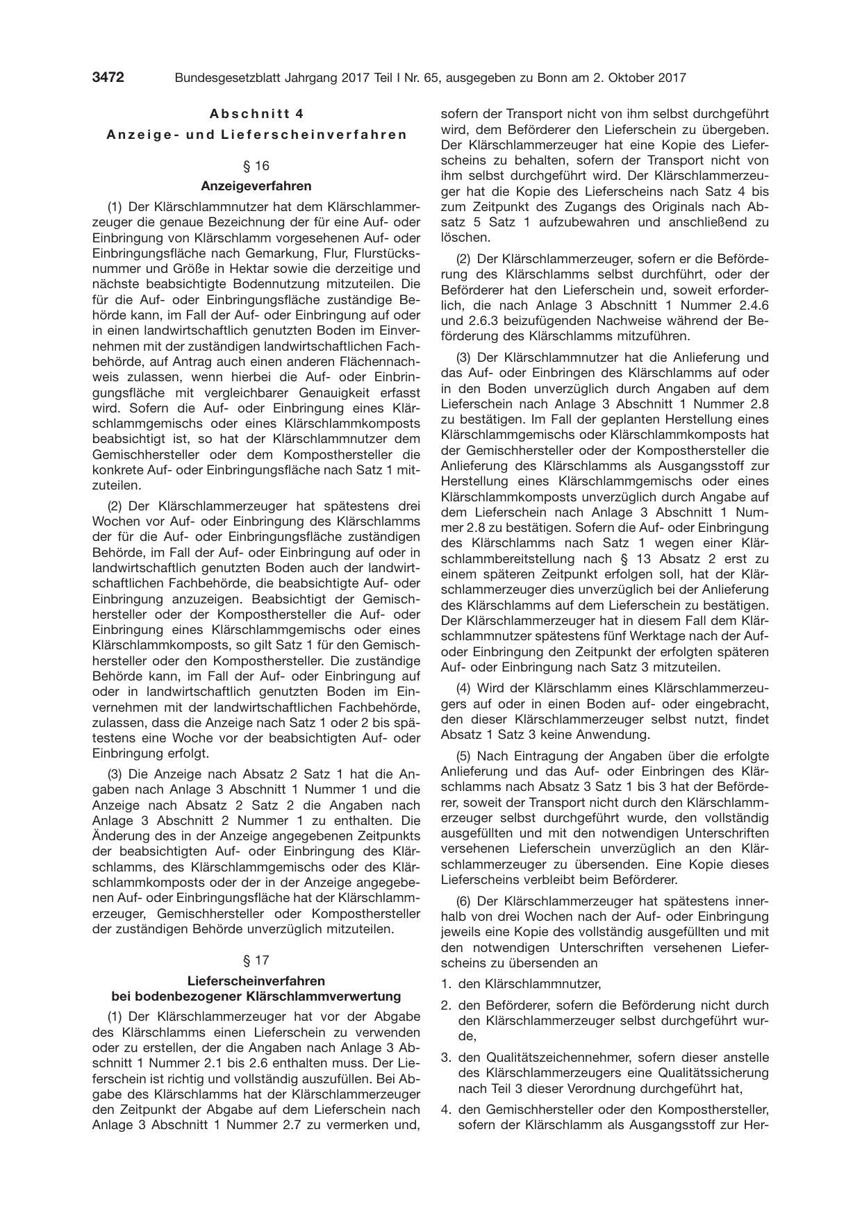 BGBl. 2017, Seite 3472 — Originalseite als Abbildung