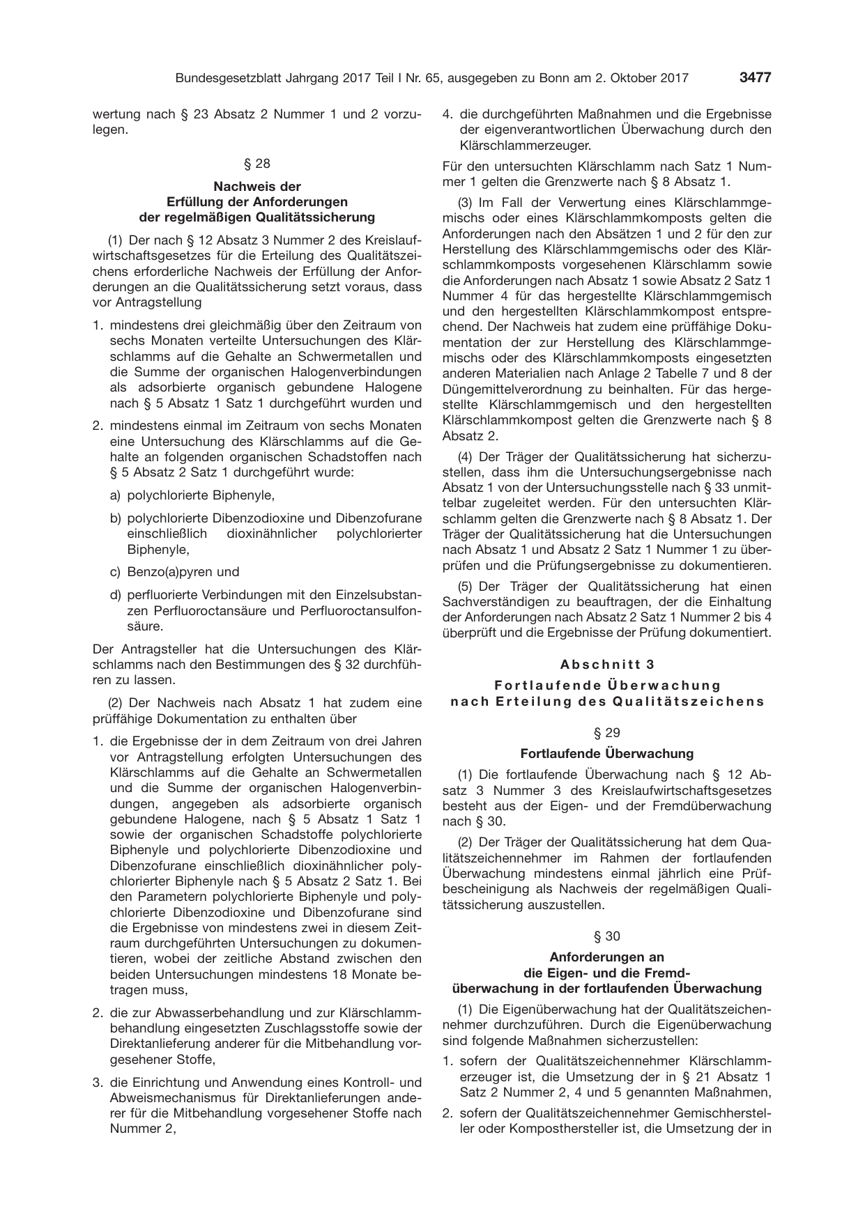 BGBl. 2017, Seite 3477 — Originalseite als Abbildung