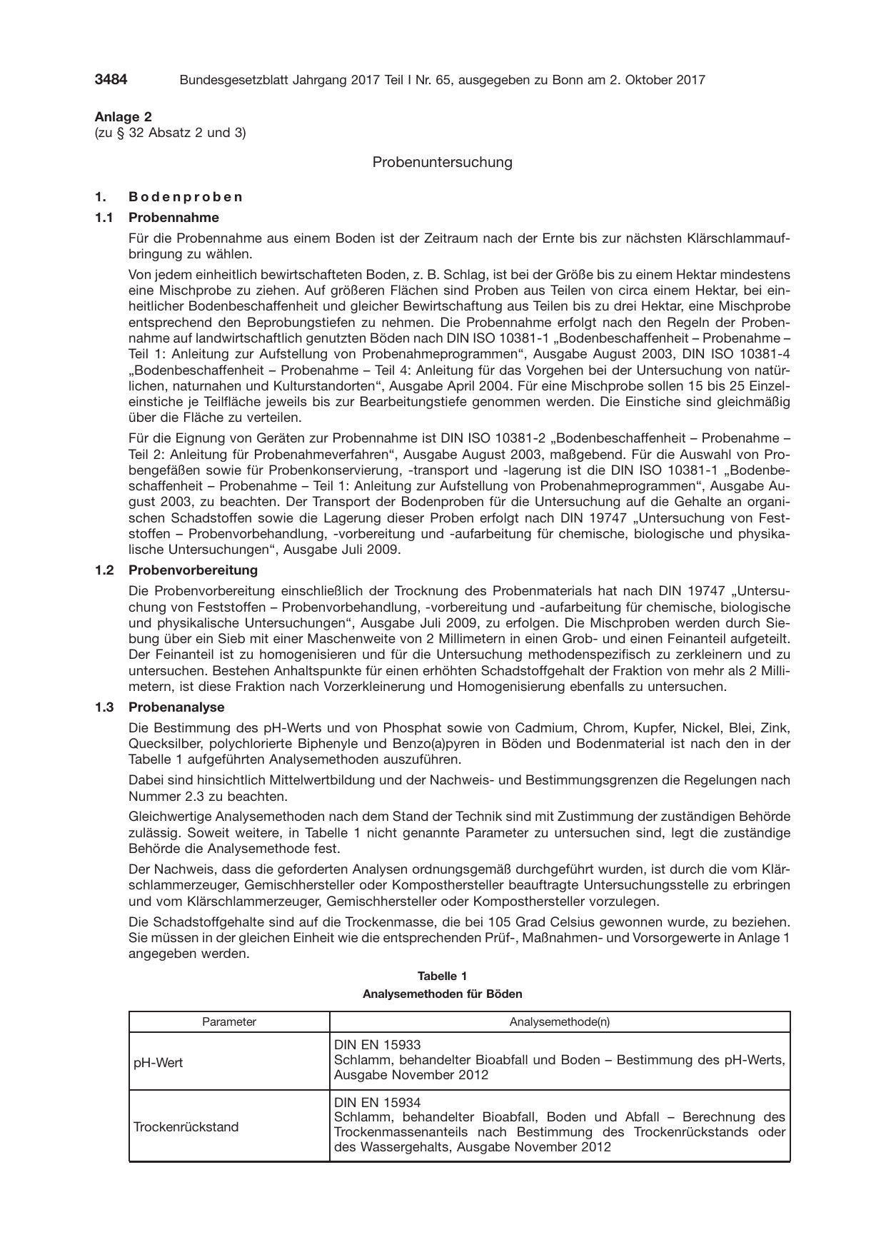 BGBl. 2017, Seite 3484 — Originalseite als Abbildung