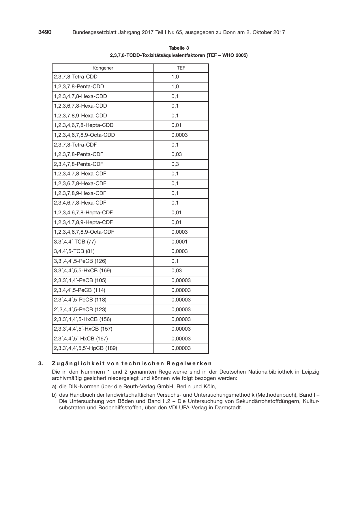 BGBl. 2017, Seite 3490 — Originalseite als Abbildung