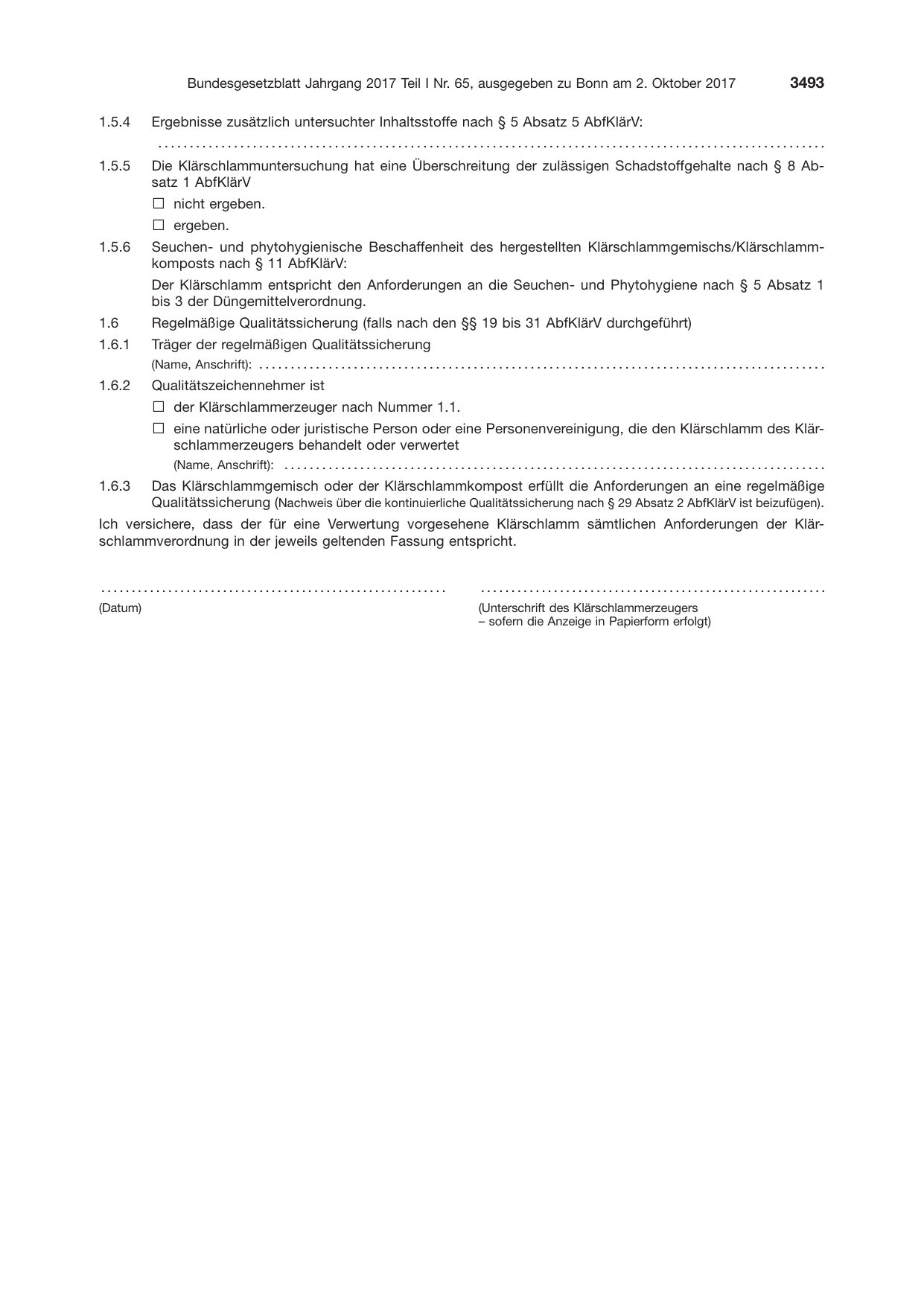 BGBl. 2017, Seite 3493 — Originalseite als Abbildung