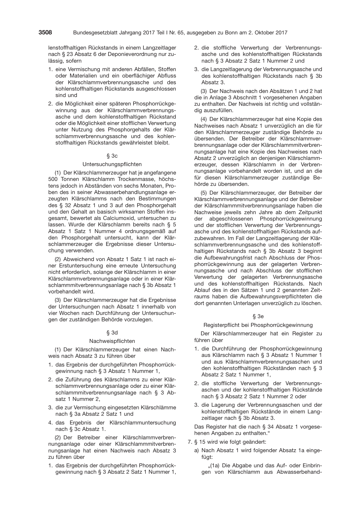 BGBl. 2017, Seite 3508 — Originalseite als Abbildung