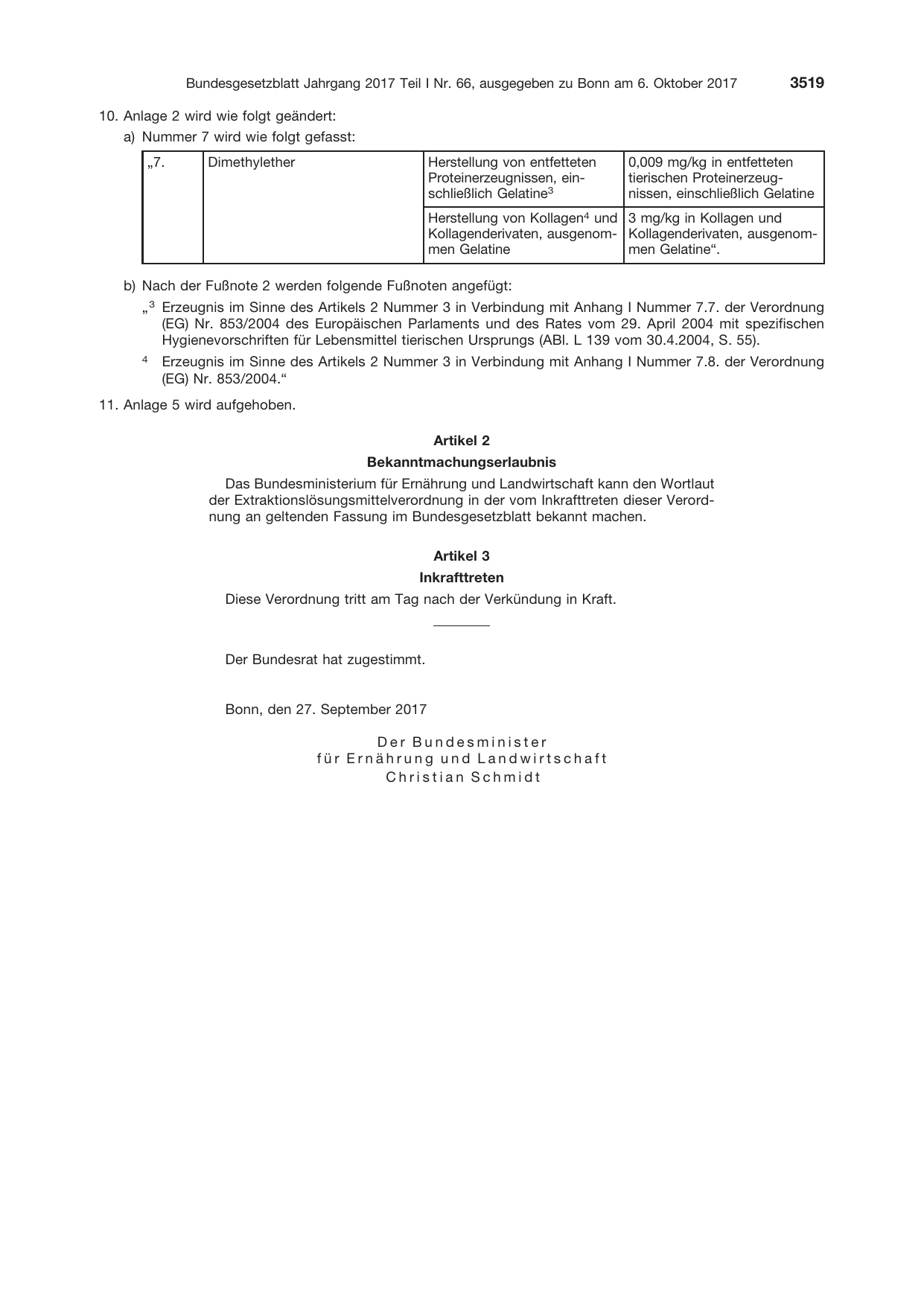 BGBl. 2017, Seite 3519 — Originalseite als Abbildung