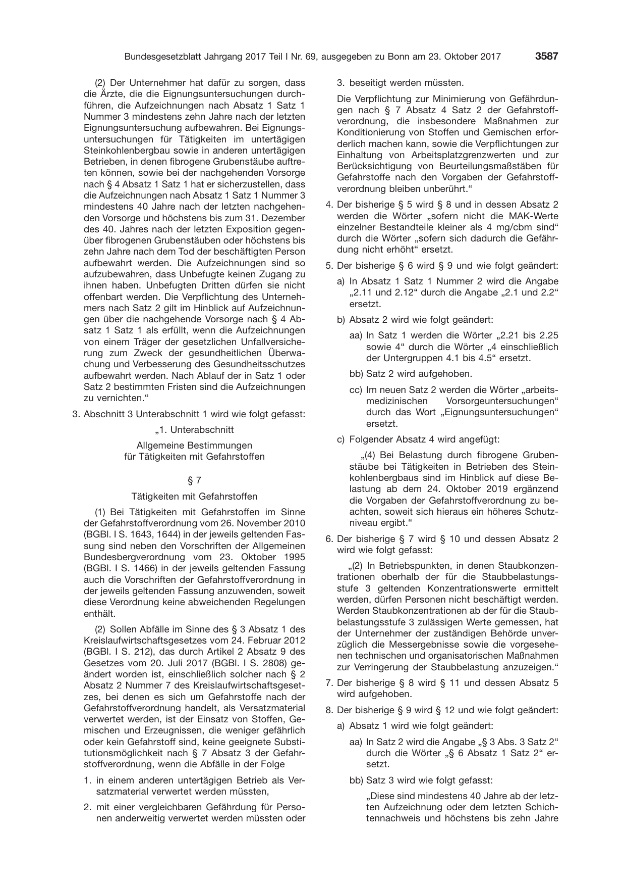 BGBl. 2017, Seite 3587 — Originalseite als Abbildung