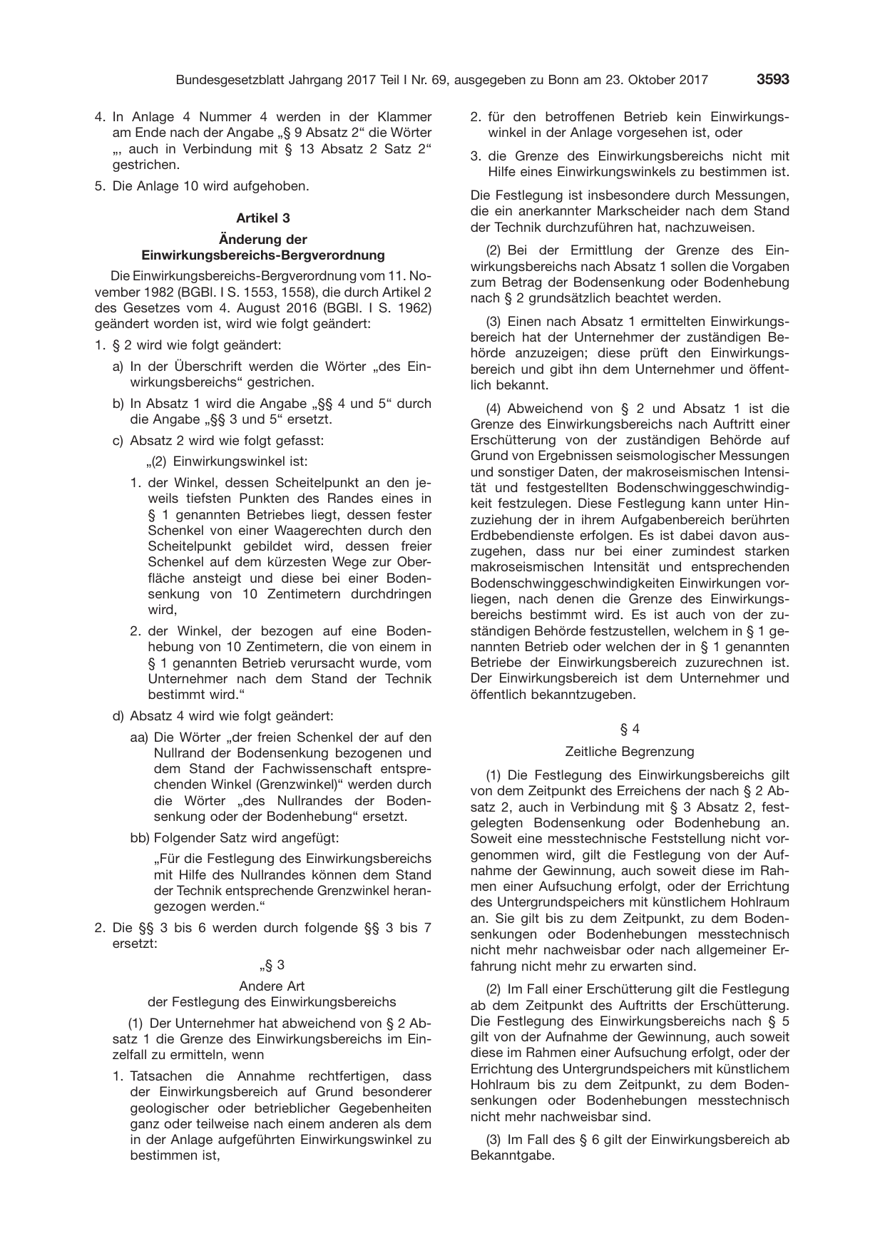 BGBl. 2017, Seite 3593 — Originalseite als Abbildung