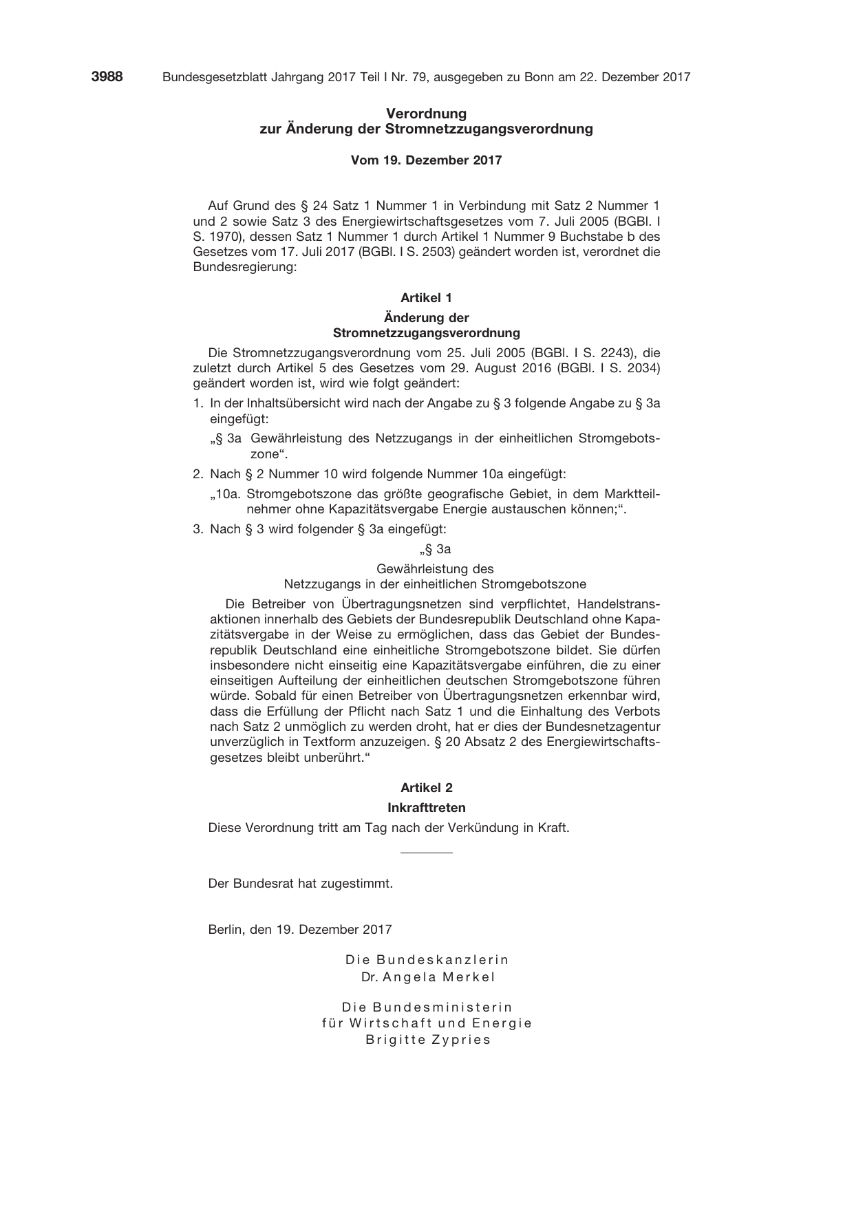 BGBl. 2017, Seite 3988 — Originalseite als Abbildung