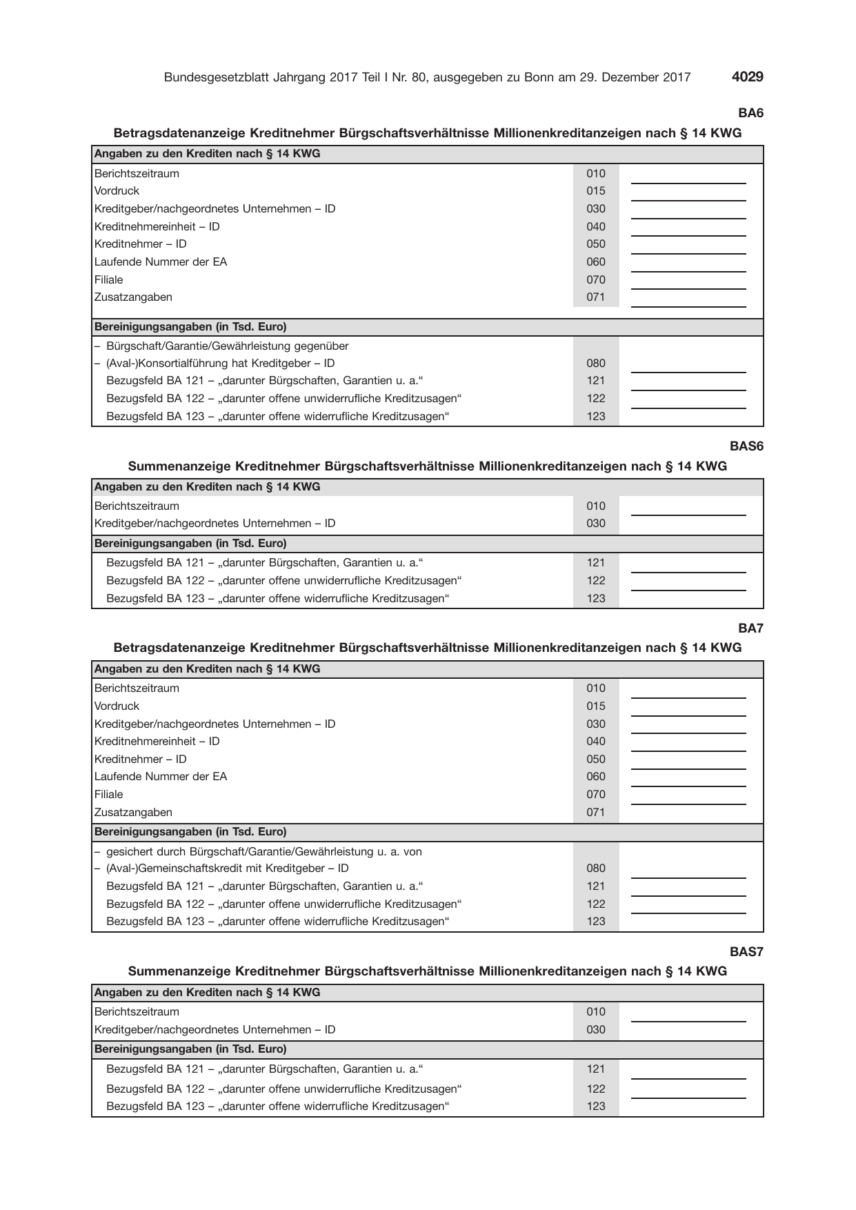 BGBl. 2017, Seite 4029 — Originalseite als Abbildung