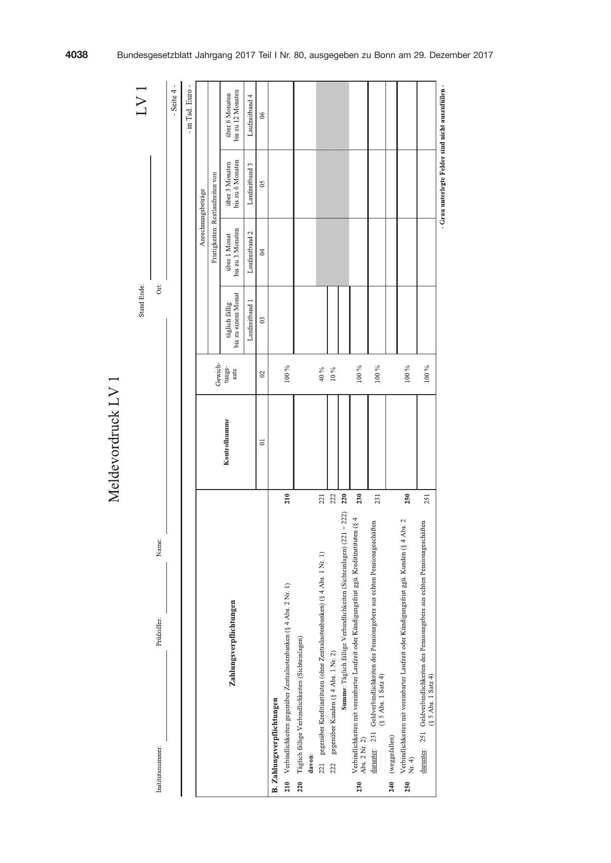 BGBl. 2017, Seite 4038 — Originalseite als Abbildung