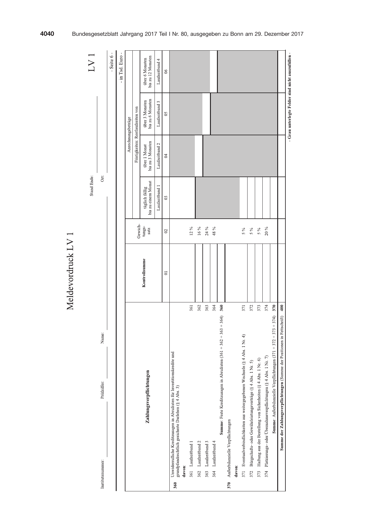 BGBl. 2017, Seite 4040 — Originalseite als Abbildung