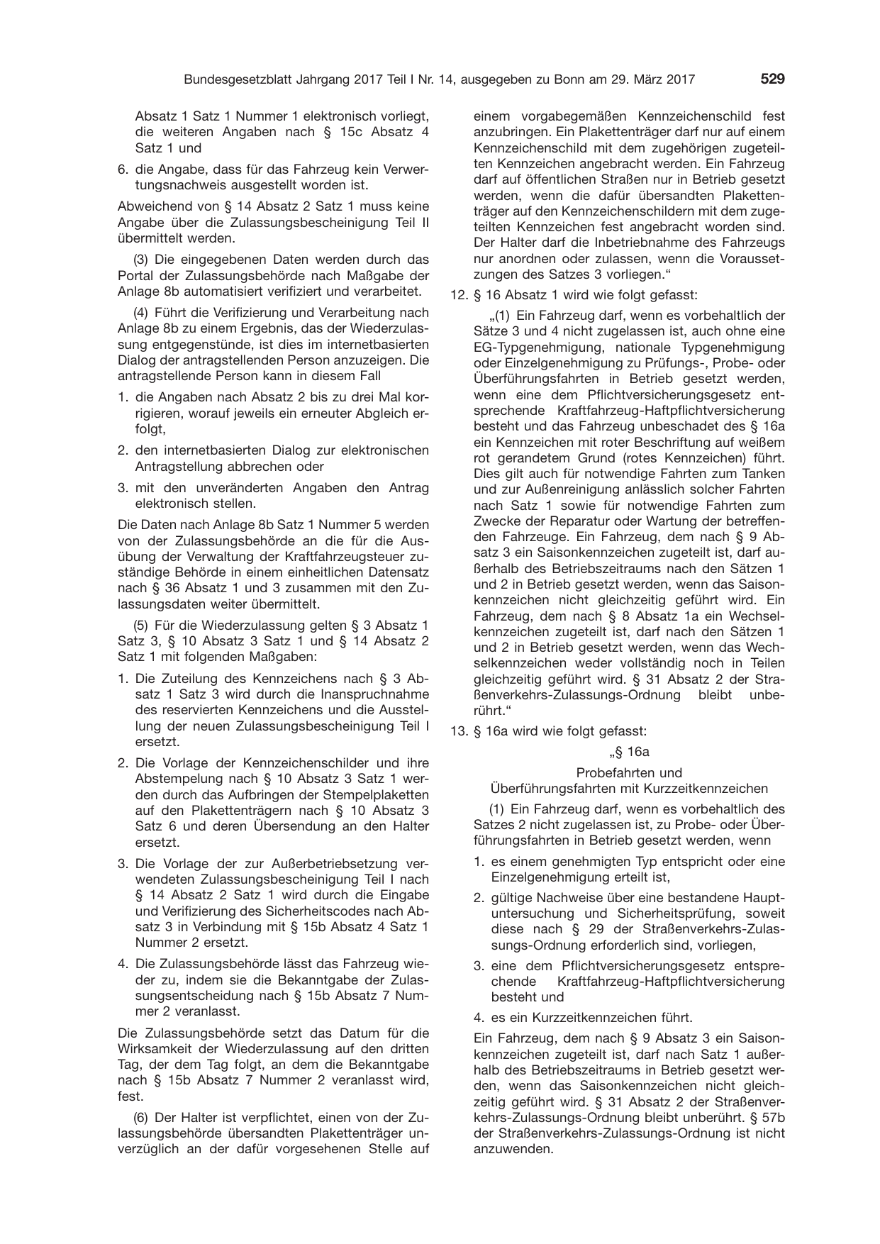 BGBl. 2017, Seite 529 — Originalseite als Abbildung