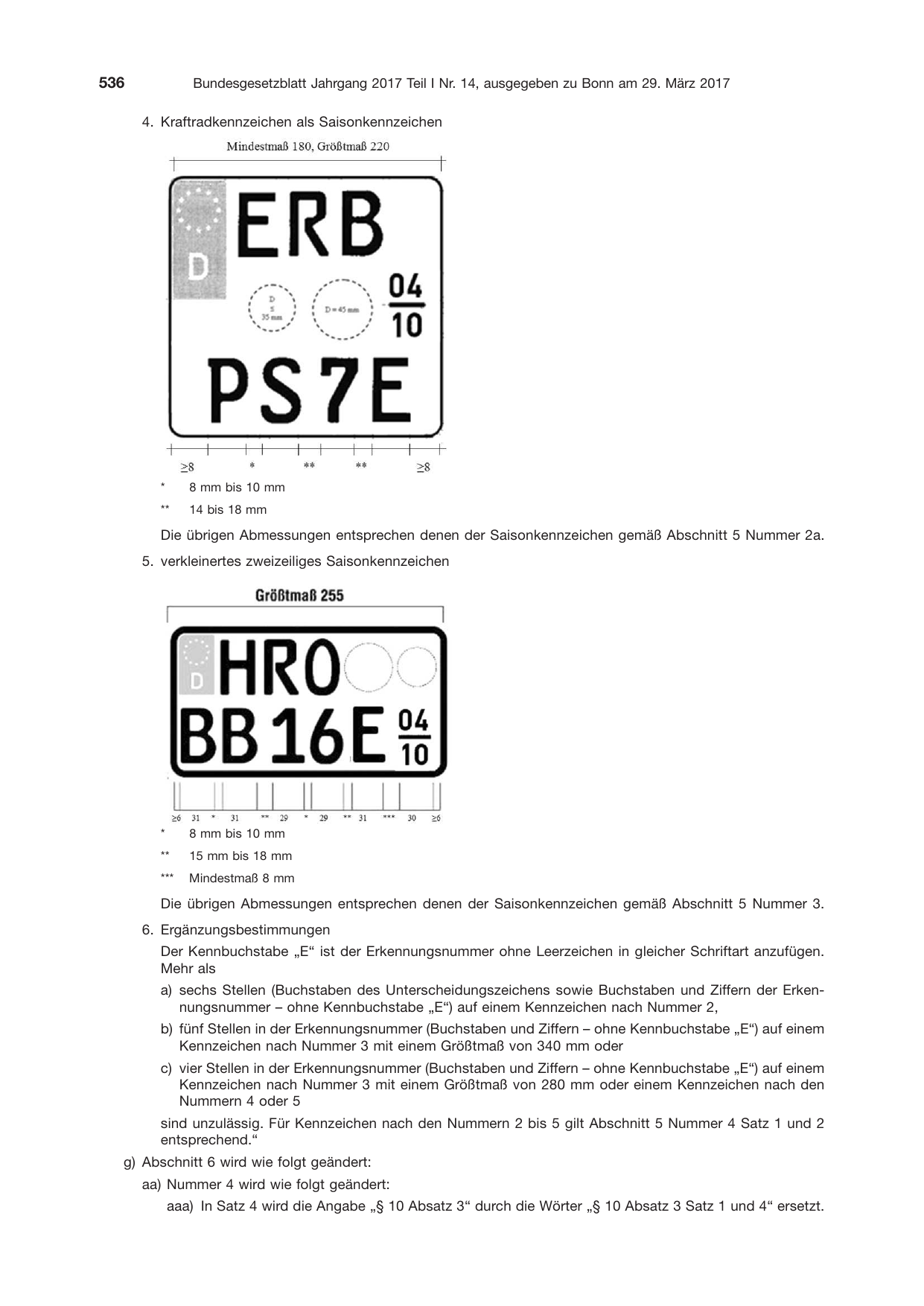 BGBl. 2017, Seite 536 — Originalseite als Abbildung
