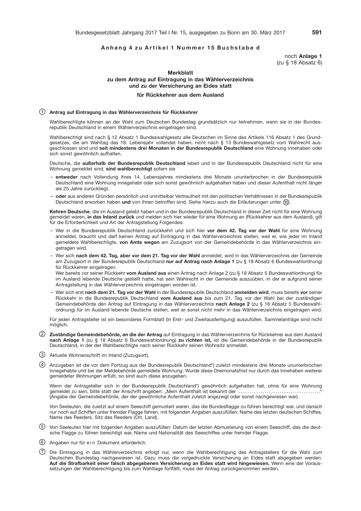 BGBl. 2017, Seite 591 — Originalseite als Abbildung