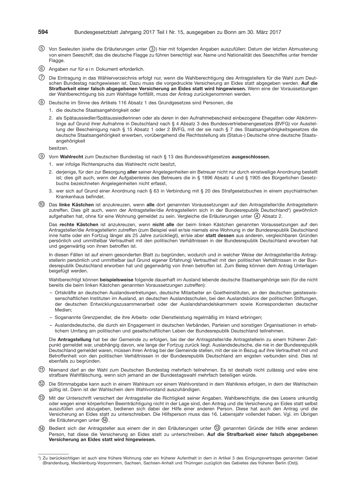 BGBl. 2017, Seite 594 — Originalseite als Abbildung